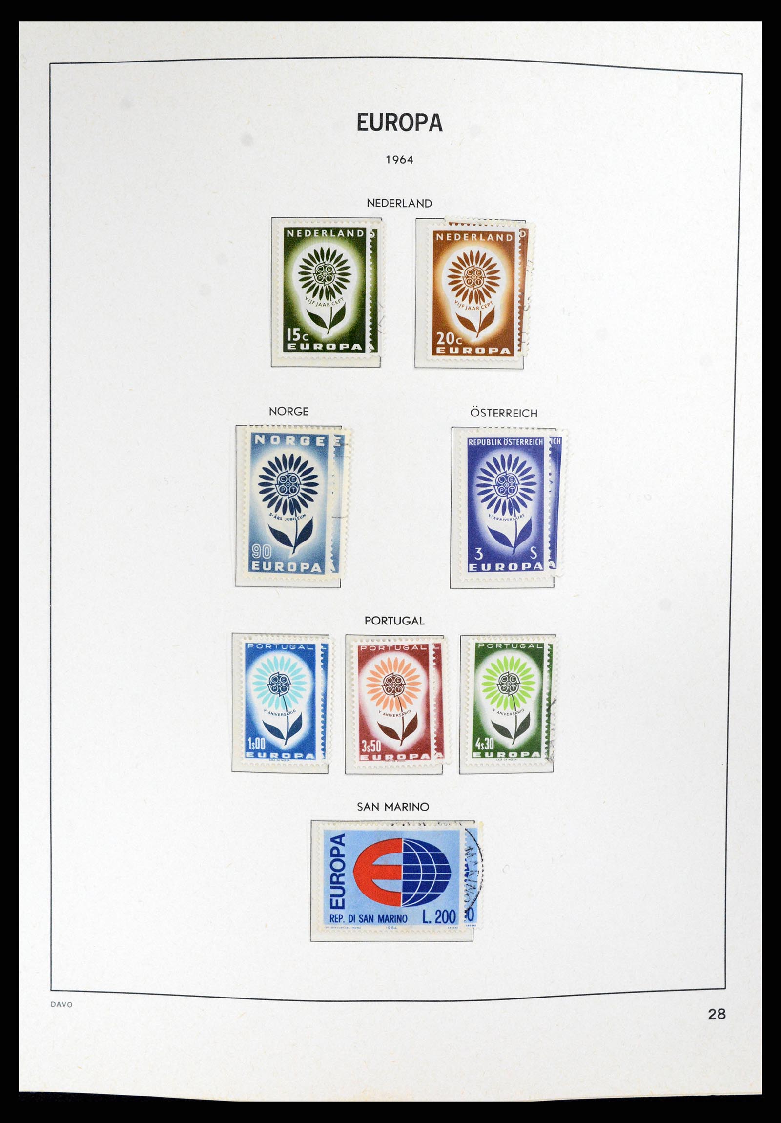 37828 028 - Postzegelverzameling 37828 Europa CEPT 1936-1986.