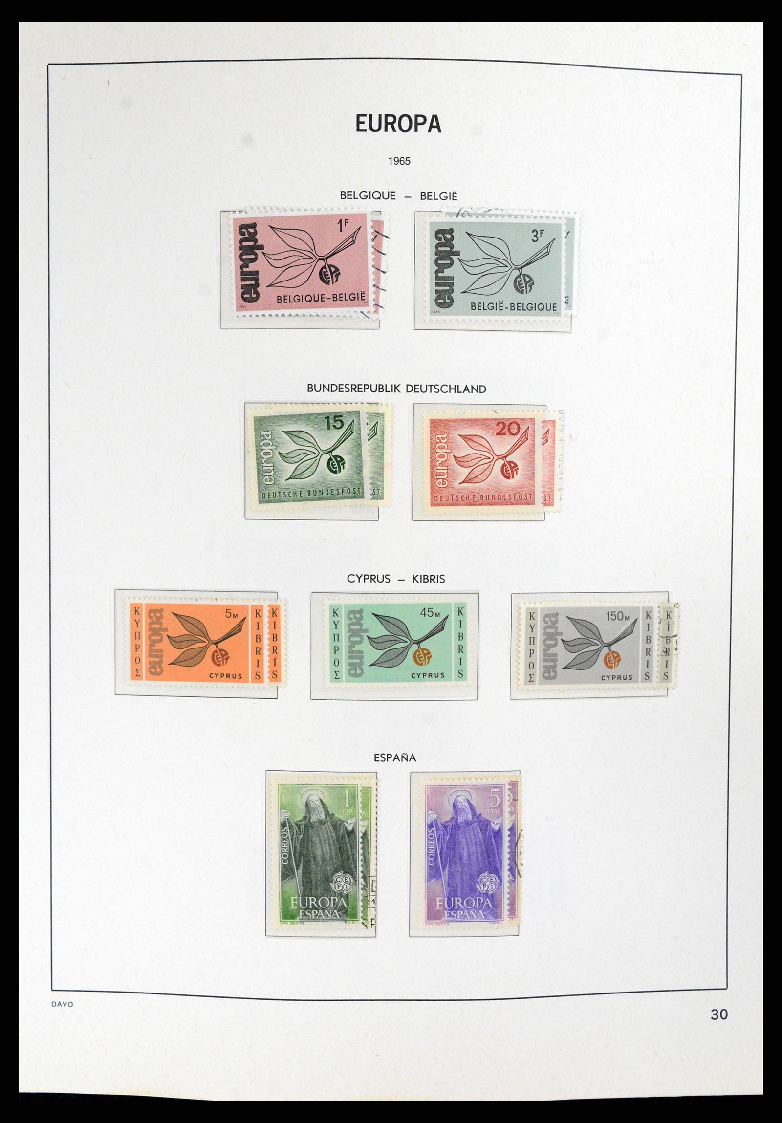 37828 030 - Postzegelverzameling 37828 Europa CEPT 1936-1986.