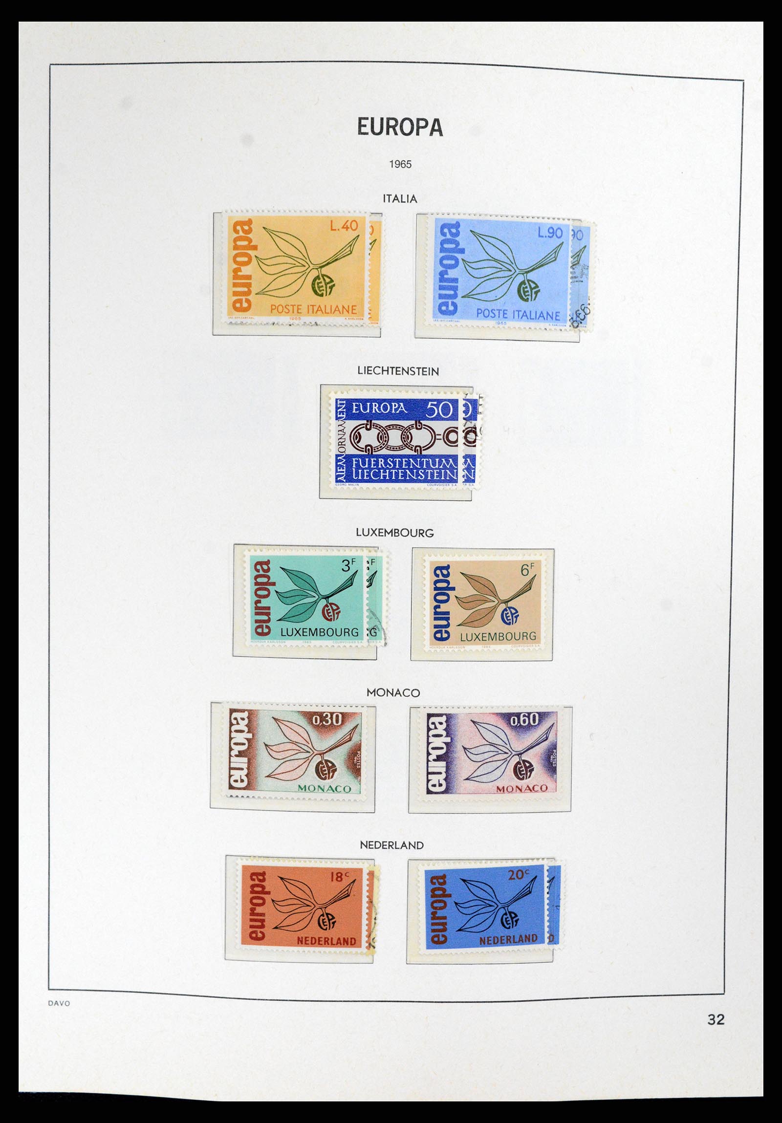 37828 032 - Postzegelverzameling 37828 Europa CEPT 1936-1986.