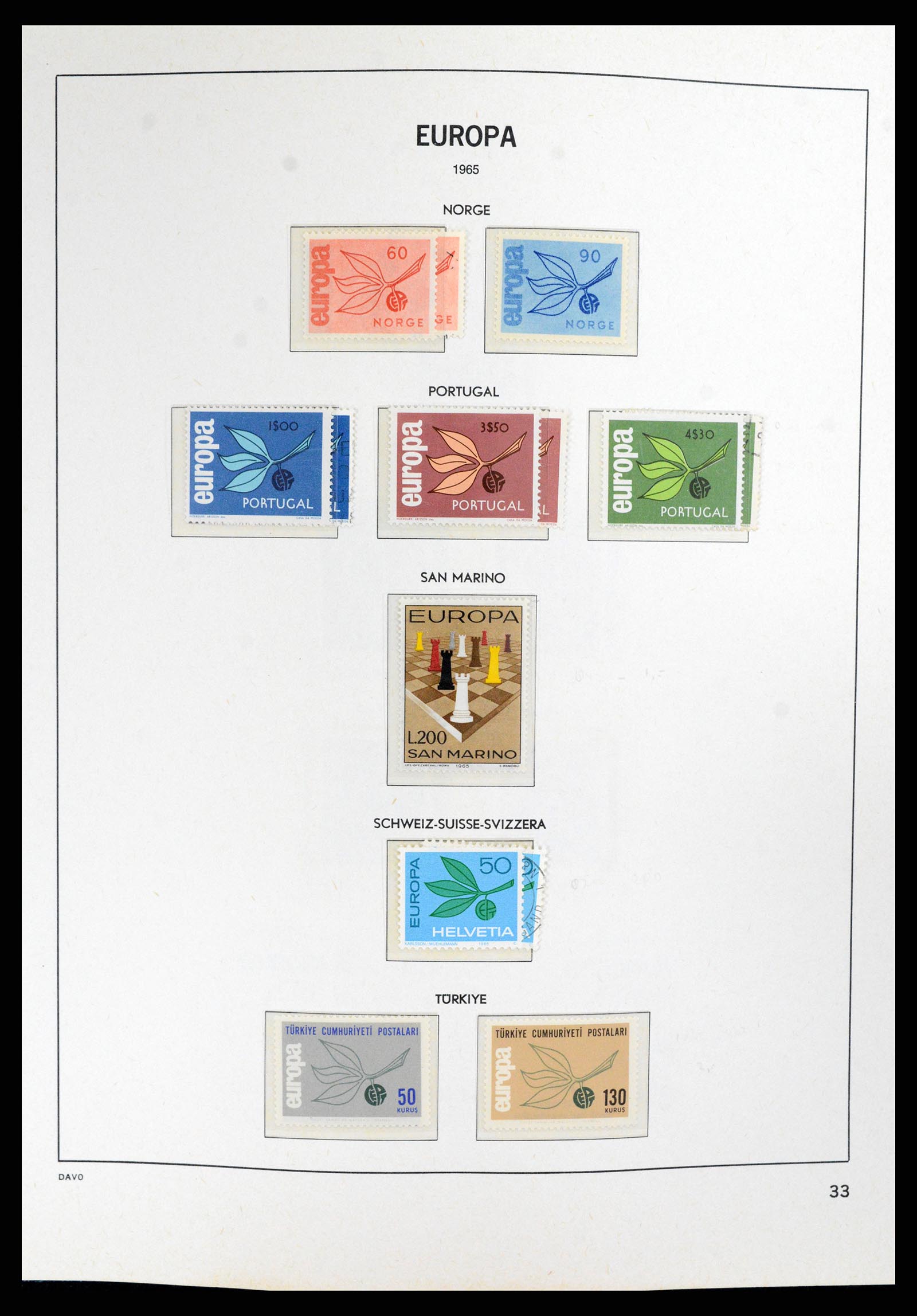 37828 033 - Postzegelverzameling 37828 Europa CEPT 1936-1986.