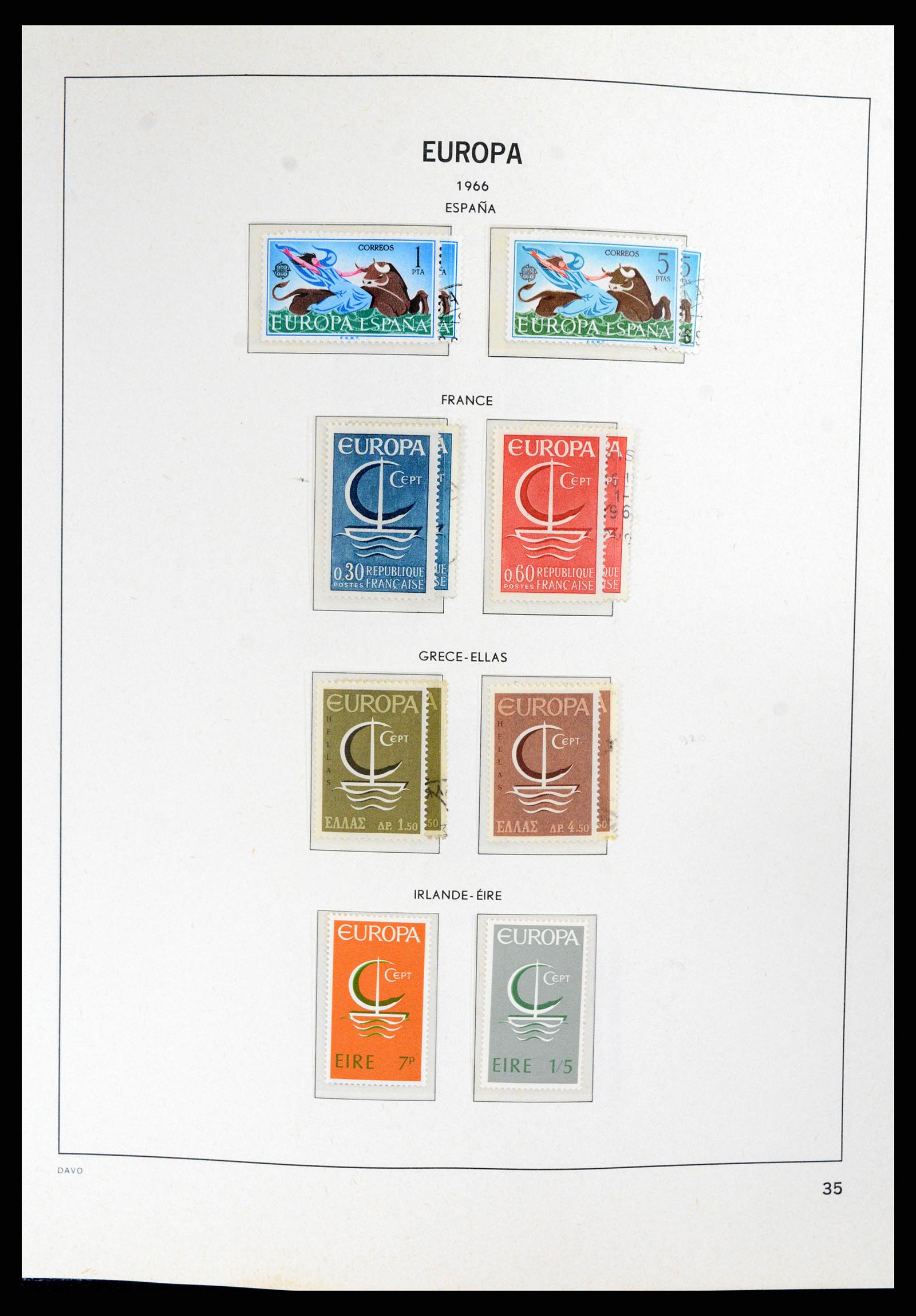 37828 035 - Postzegelverzameling 37828 Europa CEPT 1936-1986.