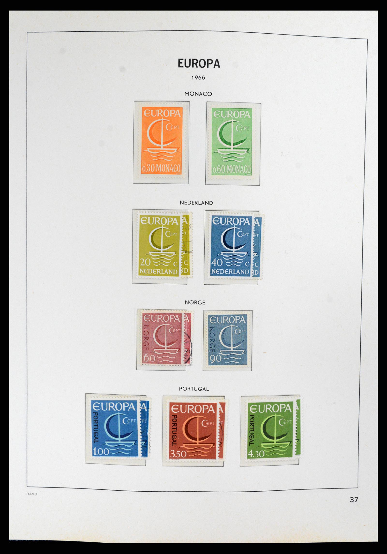 37828 037 - Postzegelverzameling 37828 Europa CEPT 1936-1986.