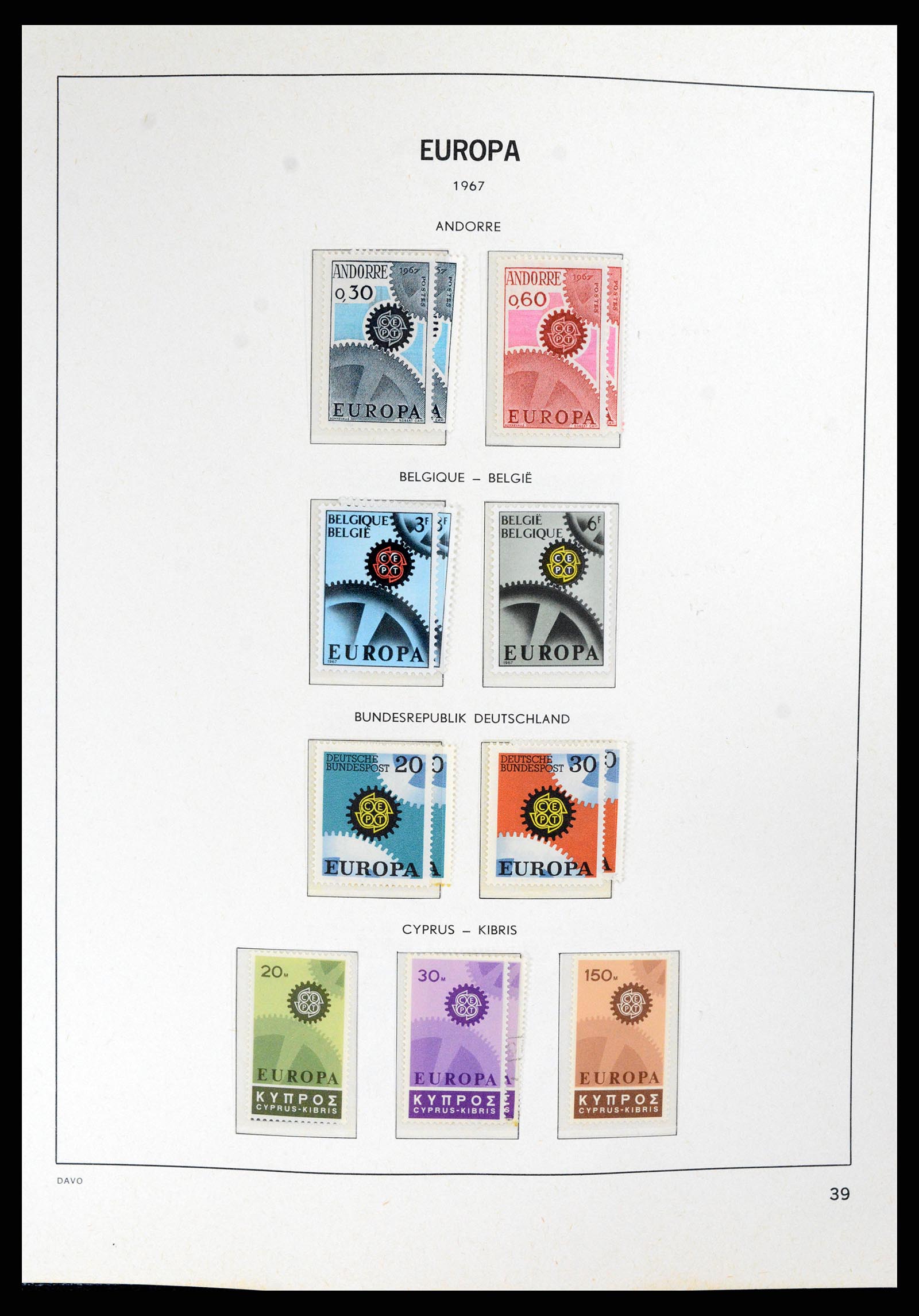 37828 039 - Postzegelverzameling 37828 Europa CEPT 1936-1986.