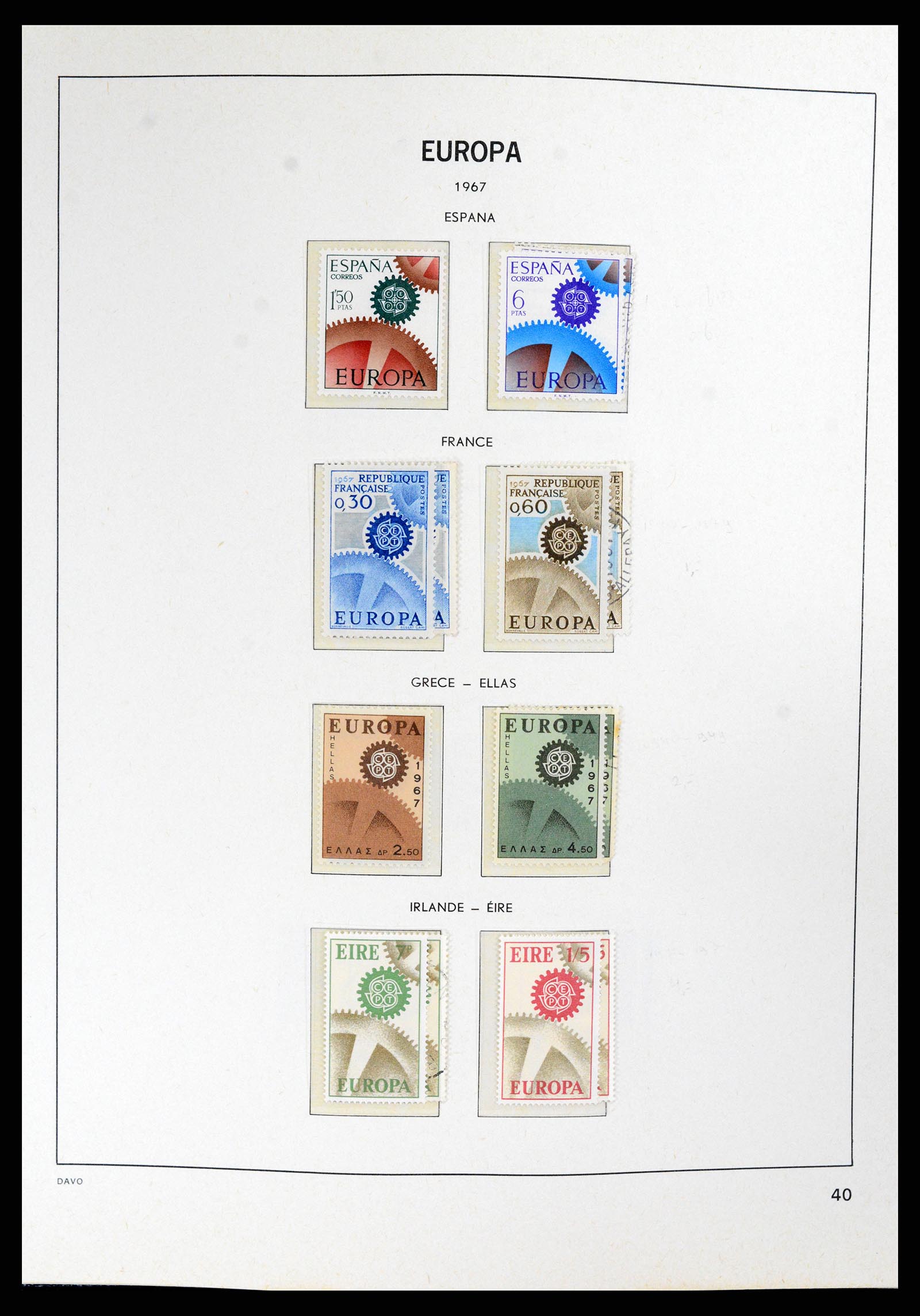 37828 040 - Postzegelverzameling 37828 Europa CEPT 1936-1986.