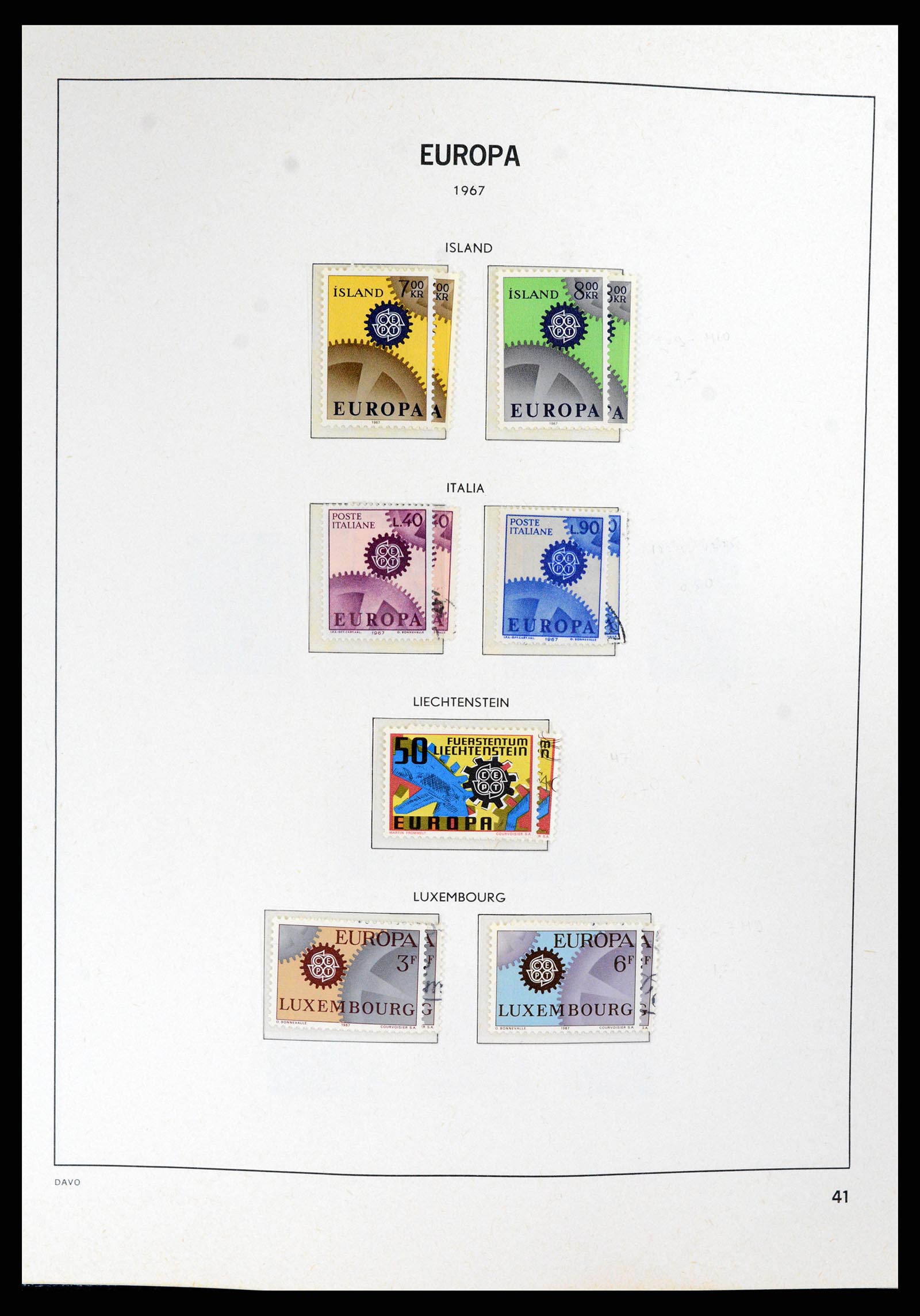 37828 041 - Postzegelverzameling 37828 Europa CEPT 1936-1986.
