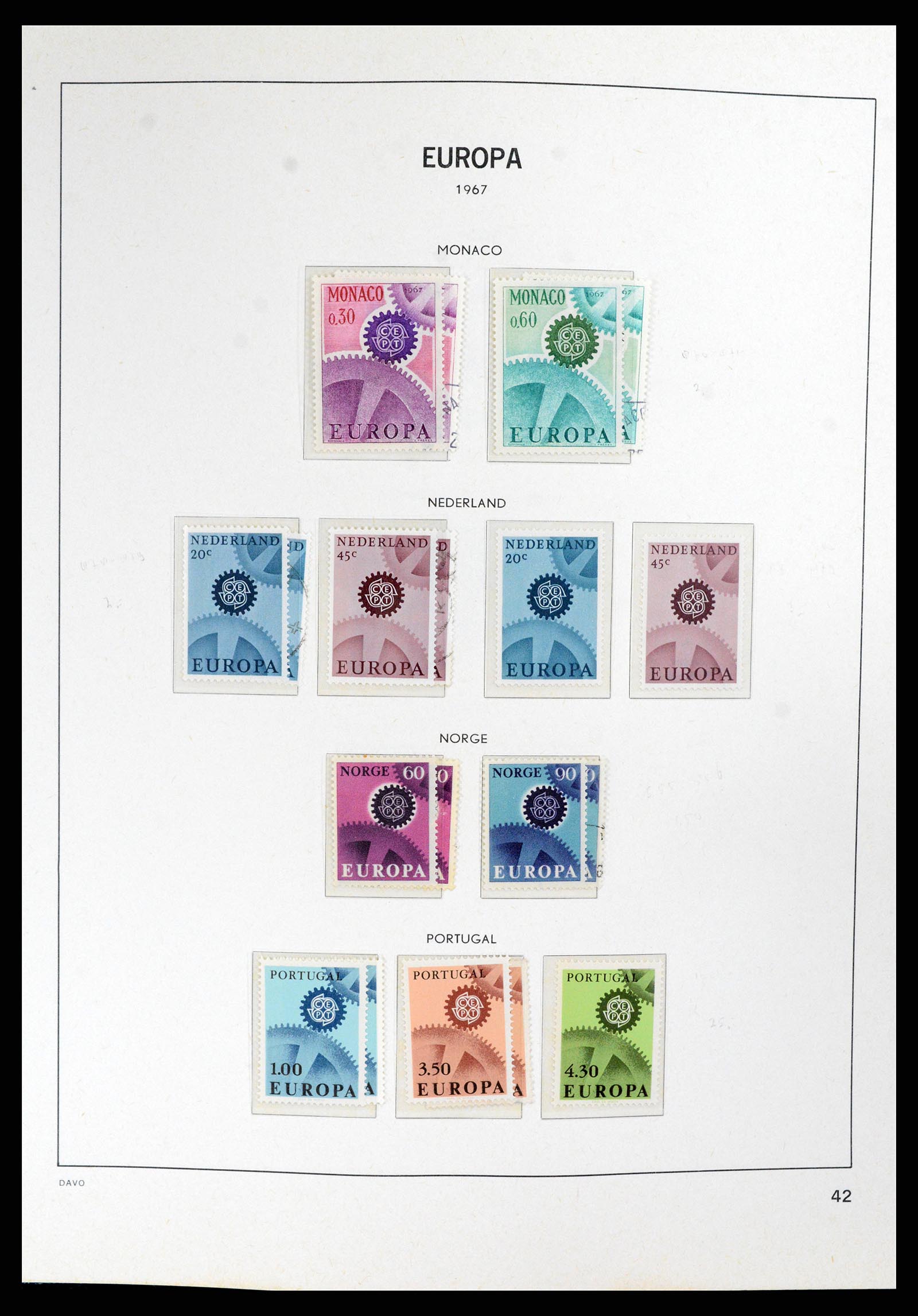 37828 042 - Postzegelverzameling 37828 Europa CEPT 1936-1986.
