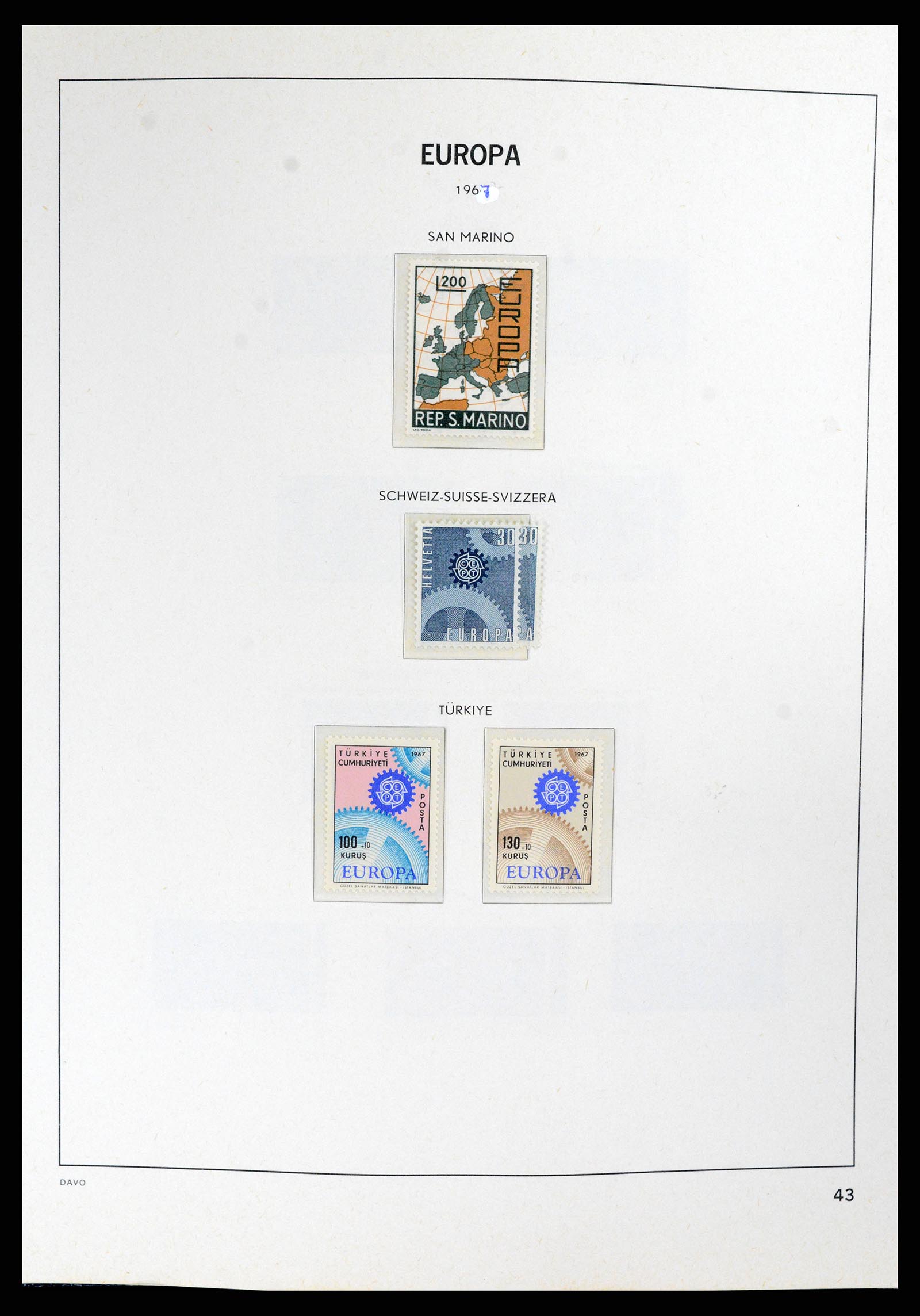 37828 043 - Postzegelverzameling 37828 Europa CEPT 1936-1986.