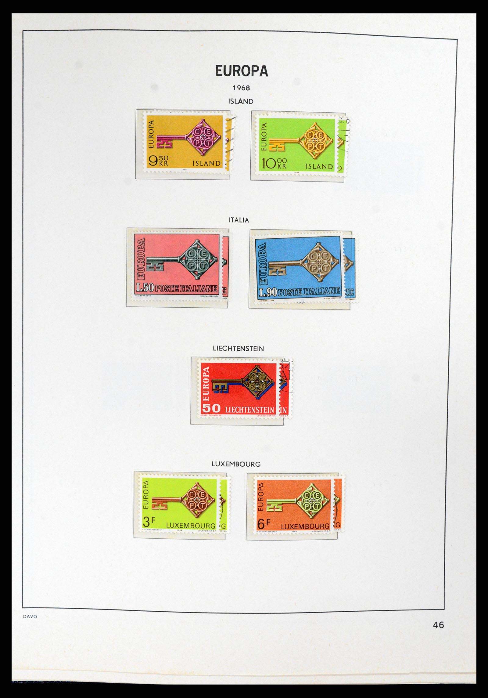37828 046 - Postzegelverzameling 37828 Europa CEPT 1936-1986.