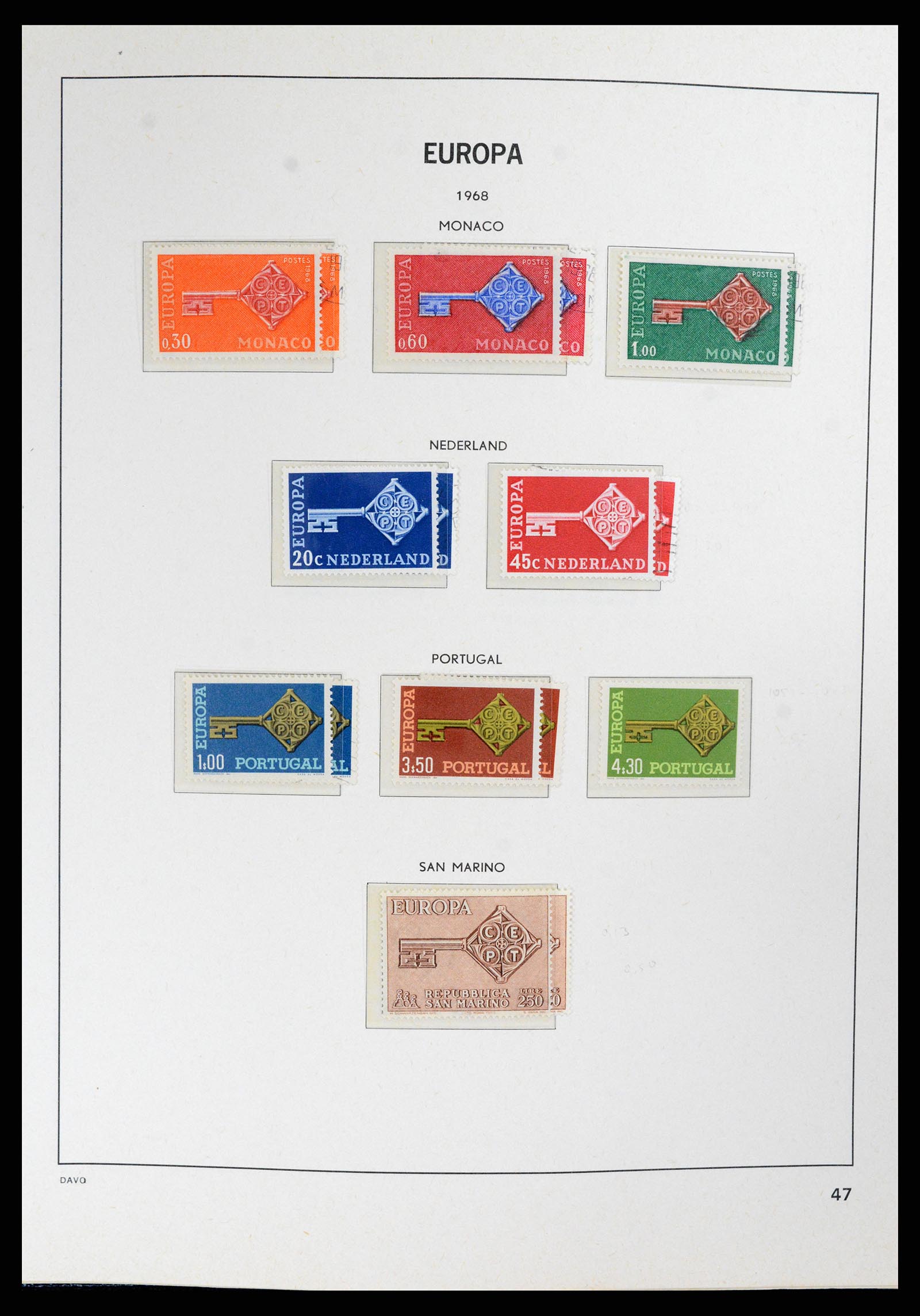 37828 047 - Postzegelverzameling 37828 Europa CEPT 1936-1986.