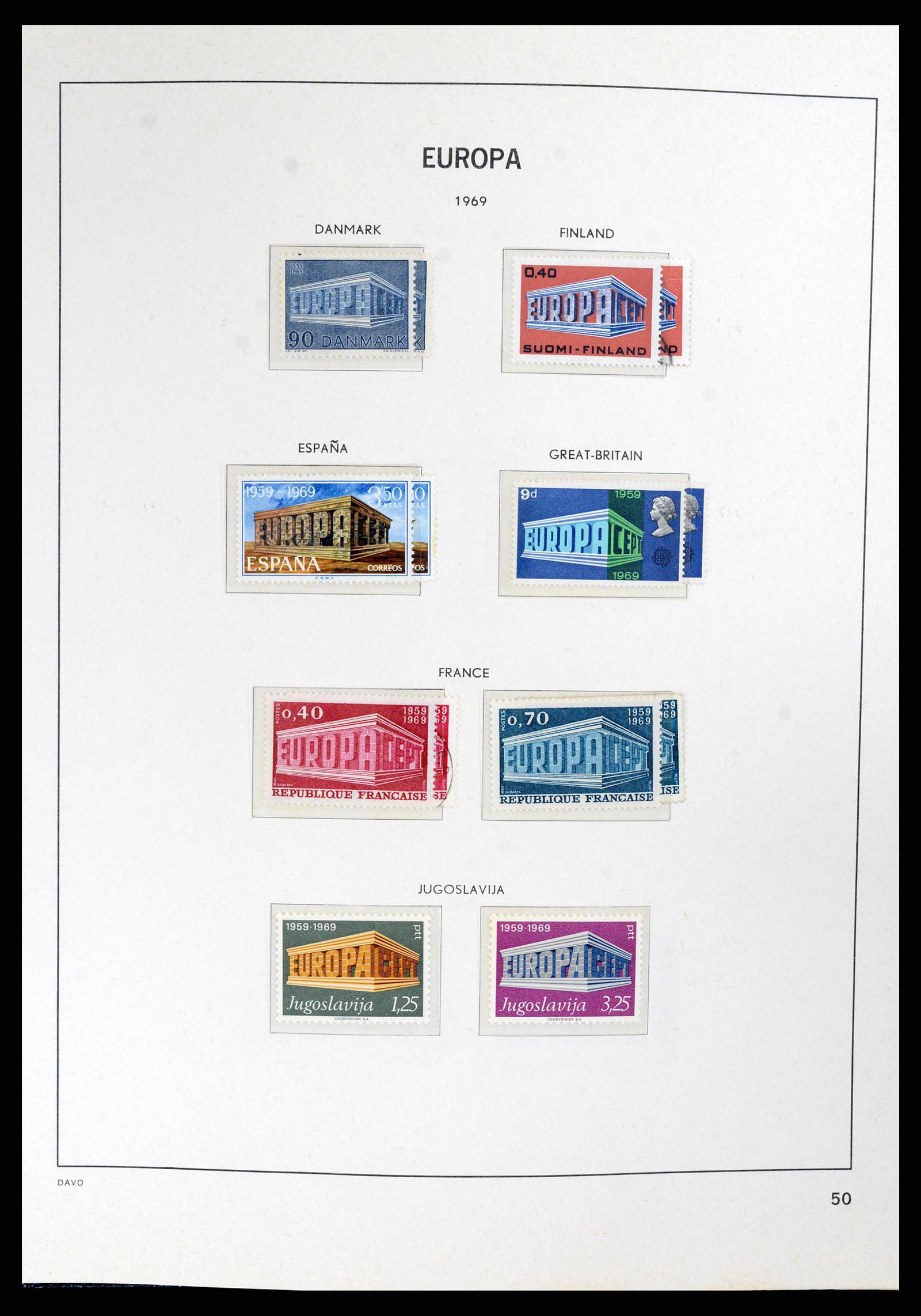 37828 050 - Postzegelverzameling 37828 Europa CEPT 1936-1986.