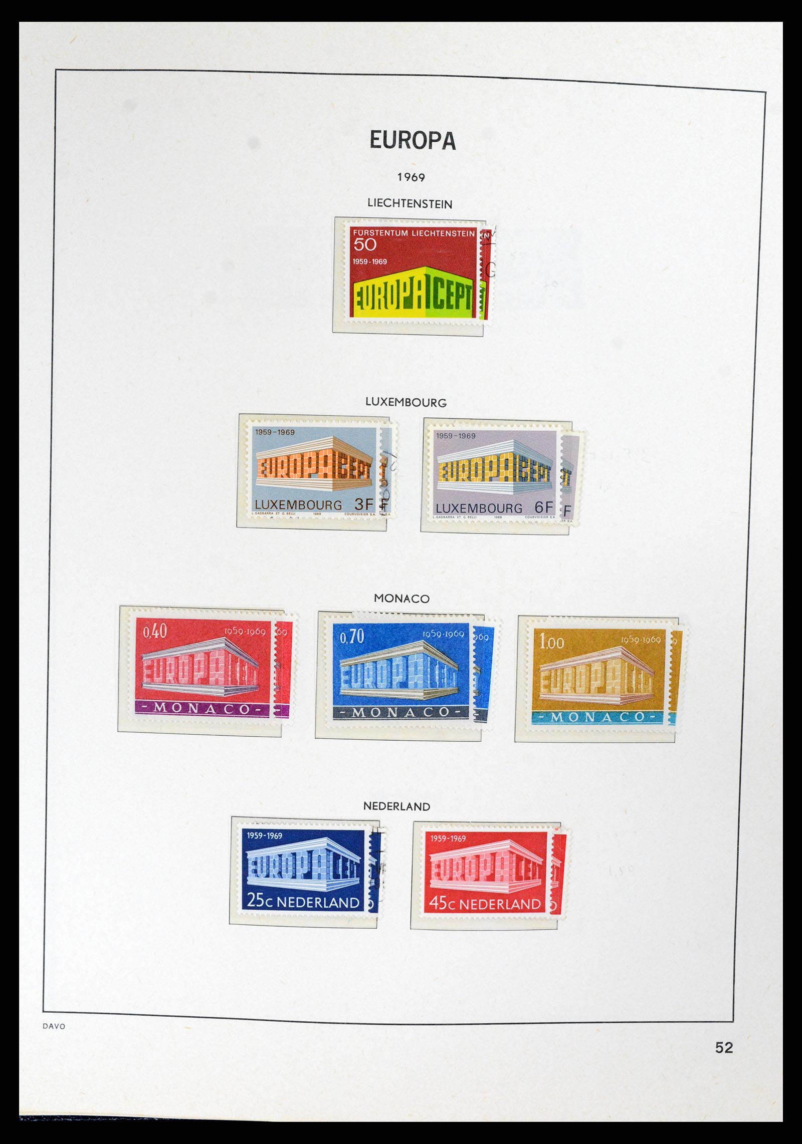 37828 052 - Postzegelverzameling 37828 Europa CEPT 1936-1986.