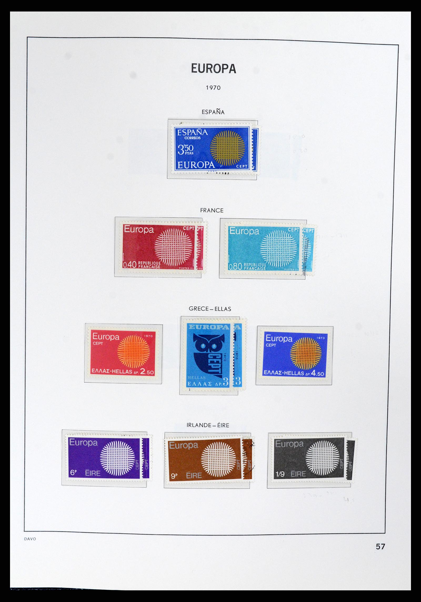 37828 056 - Postzegelverzameling 37828 Europa CEPT 1936-1986.