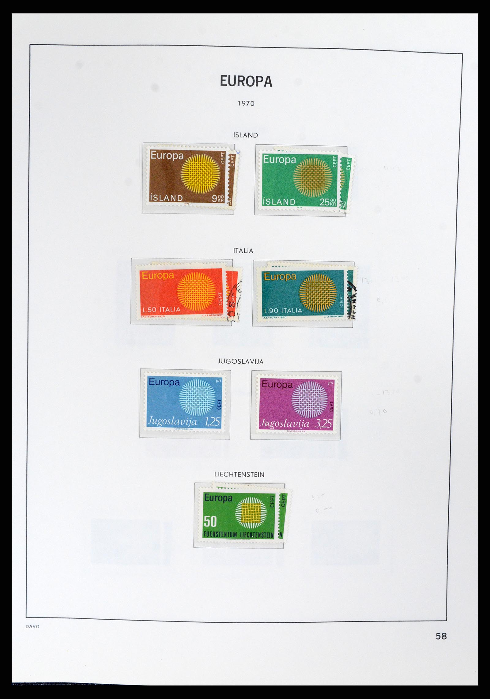 37828 057 - Postzegelverzameling 37828 Europa CEPT 1936-1986.