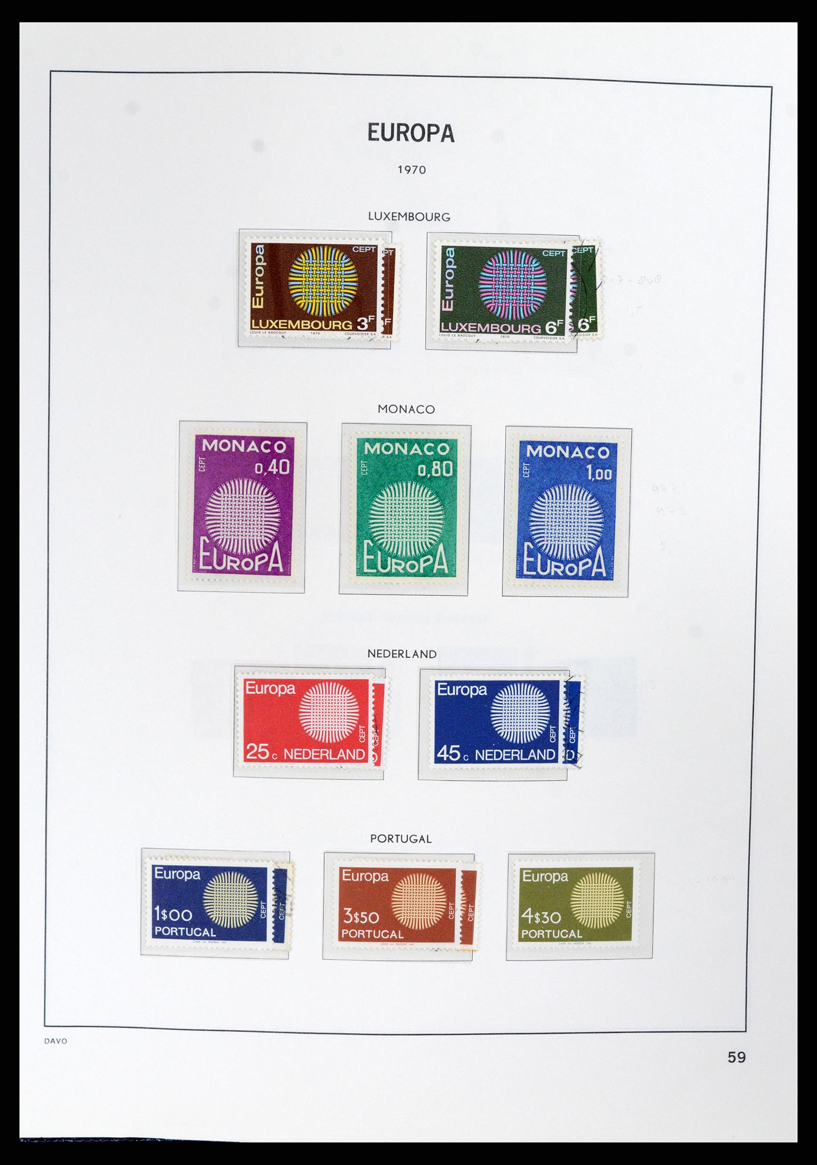 37828 058 - Postzegelverzameling 37828 Europa CEPT 1936-1986.