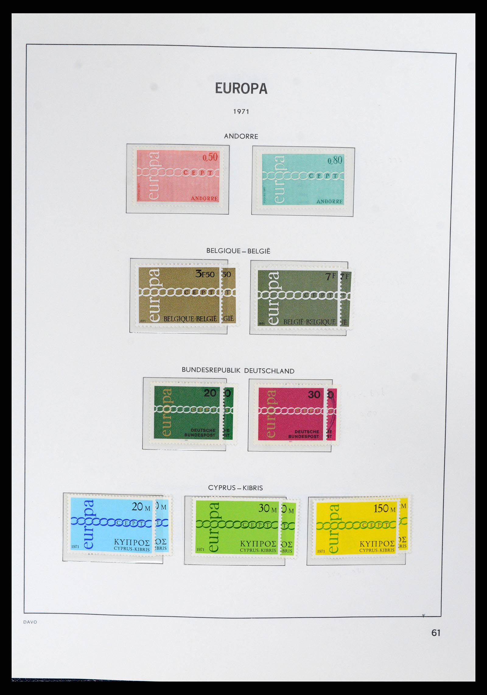 37828 060 - Stamp Collection 37828 Europa CEPT 1936-1986.