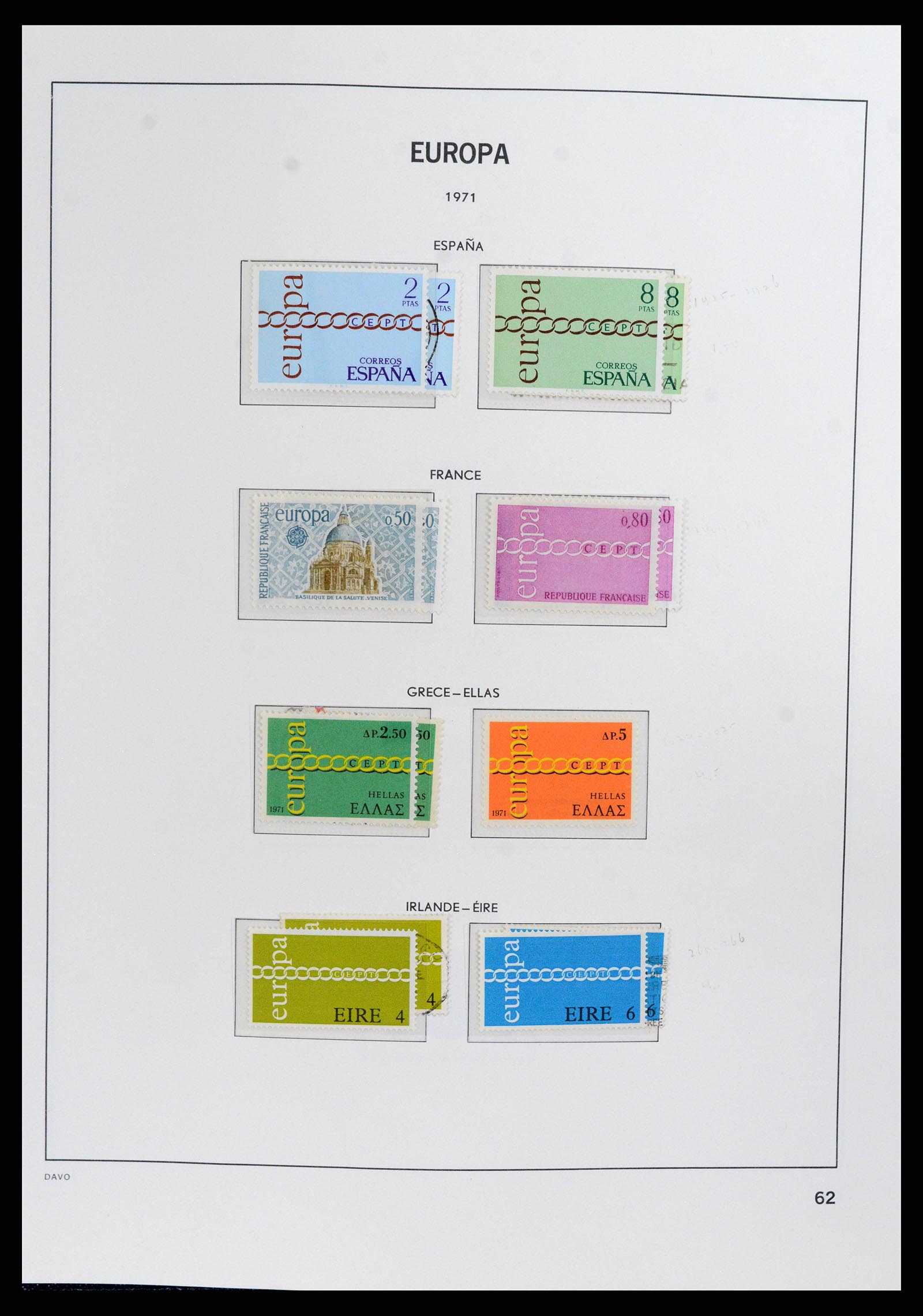 37828 061 - Postzegelverzameling 37828 Europa CEPT 1936-1986.