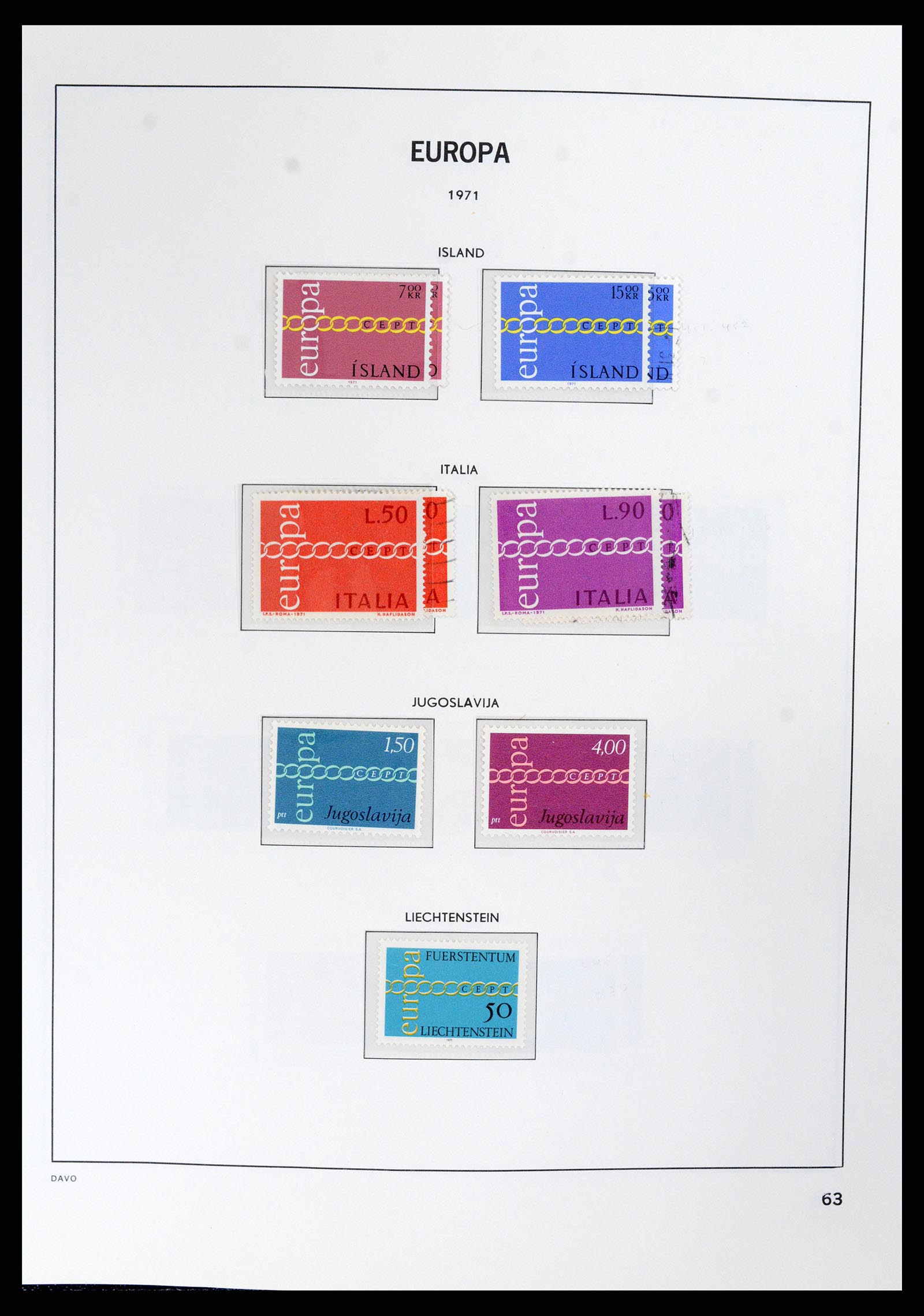 37828 062 - Stamp Collection 37828 Europa CEPT 1936-1986.