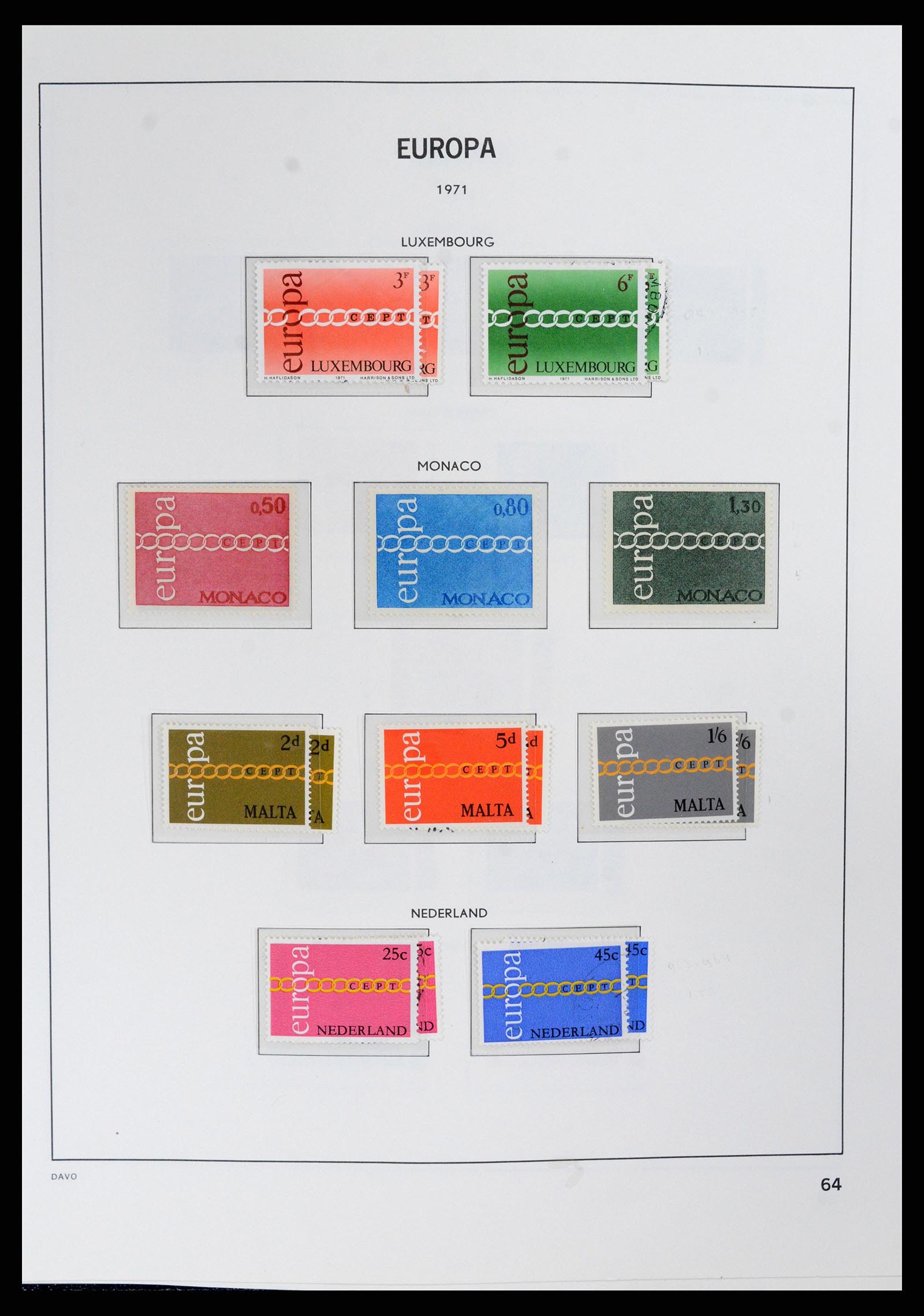 37828 063 - Postzegelverzameling 37828 Europa CEPT 1936-1986.
