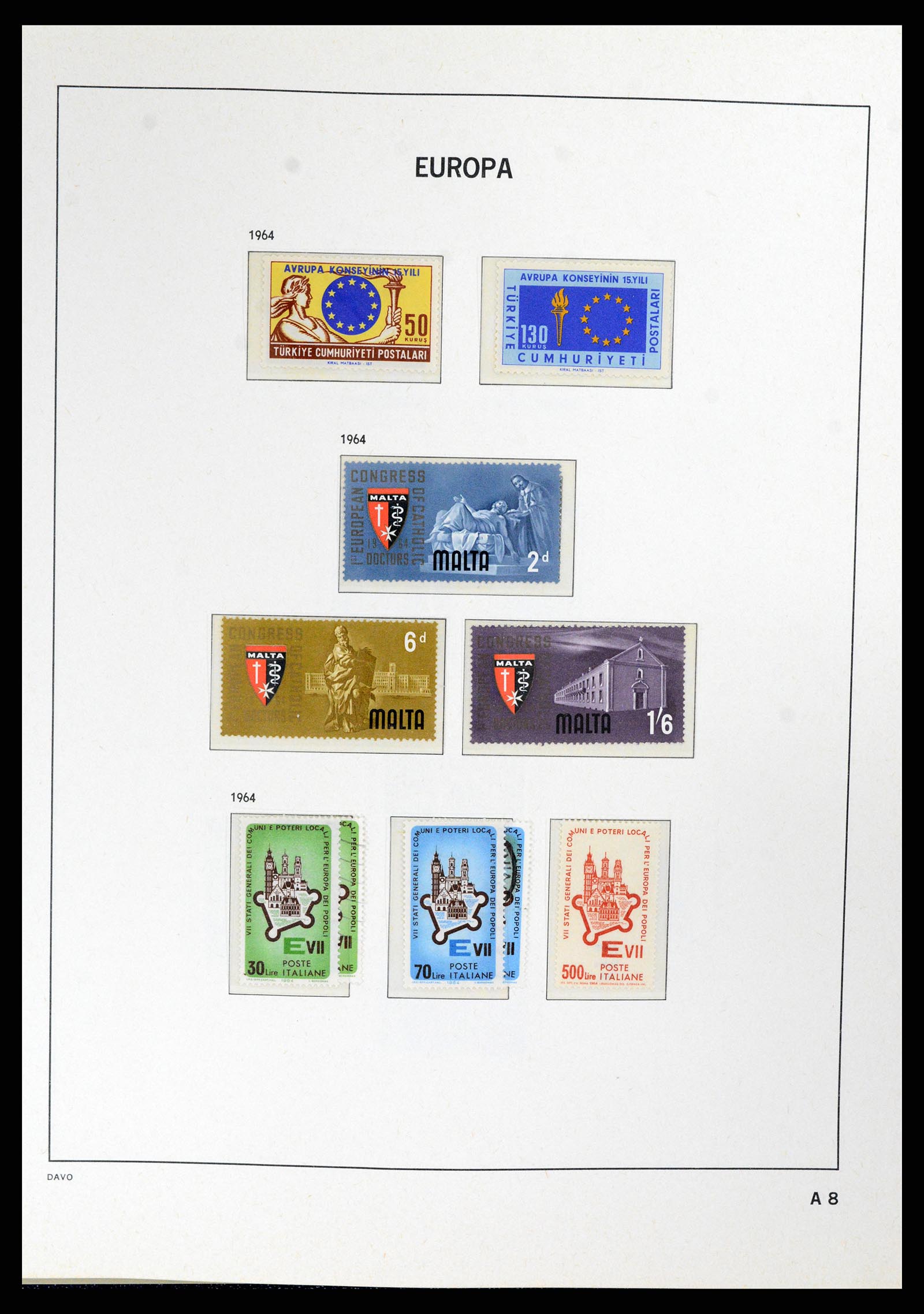 37828 072 - Postzegelverzameling 37828 Europa CEPT 1936-1986.