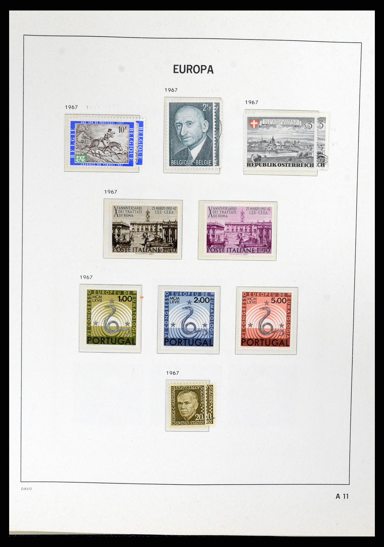 37828 075 - Postzegelverzameling 37828 Europa CEPT 1936-1986.
