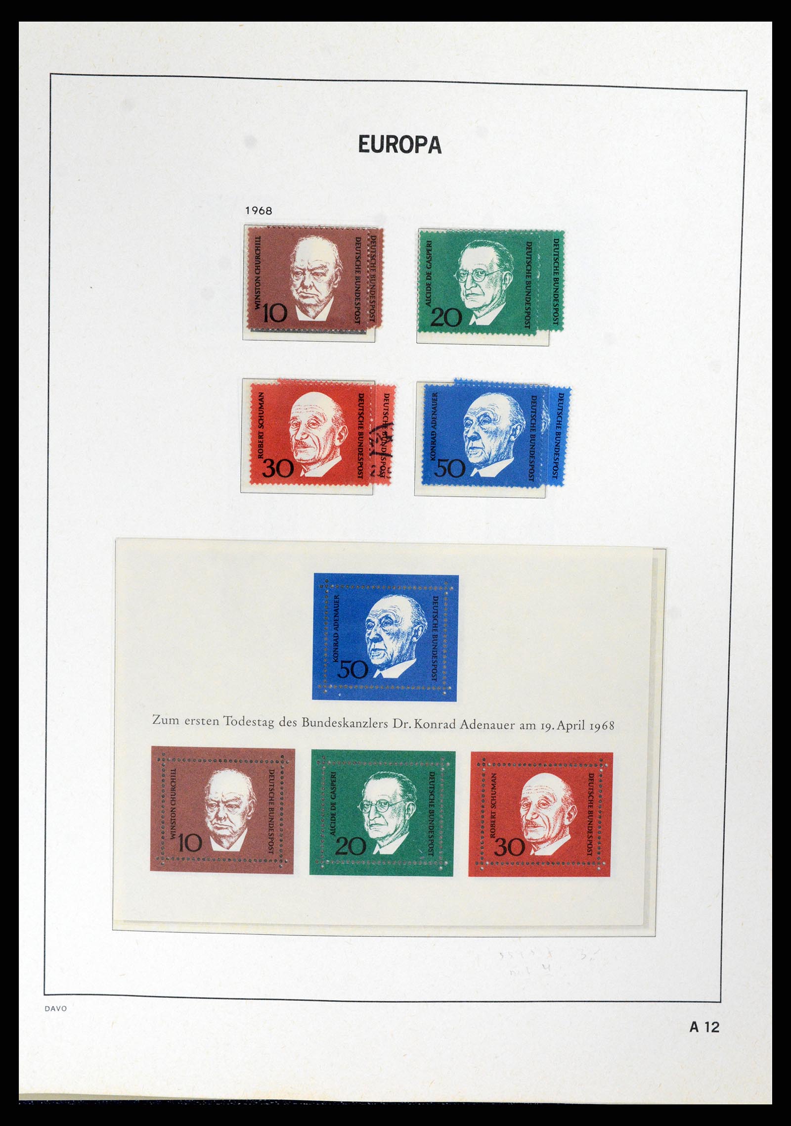 37828 076 - Postzegelverzameling 37828 Europa CEPT 1936-1986.