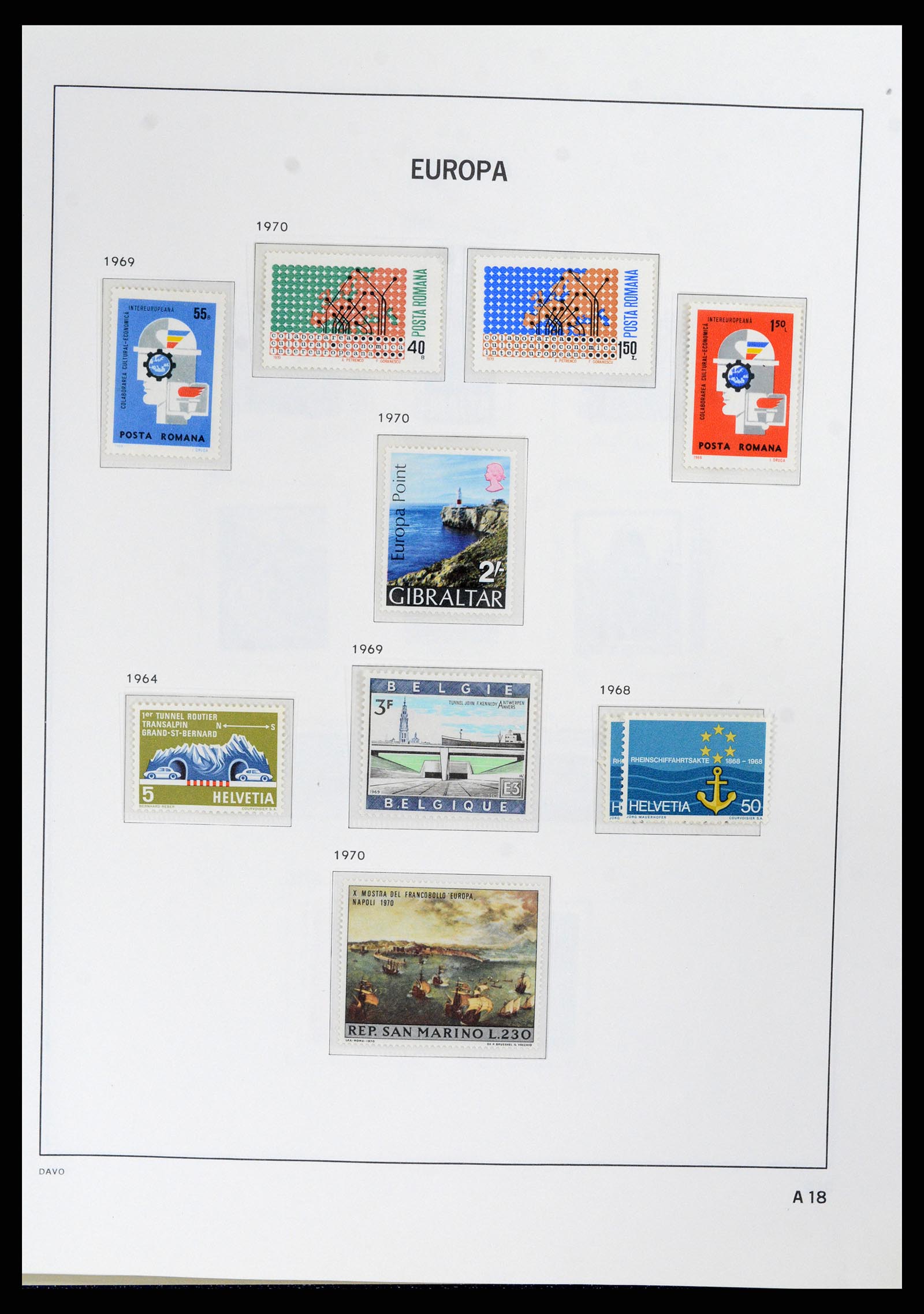 37828 082 - Postzegelverzameling 37828 Europa CEPT 1936-1986.
