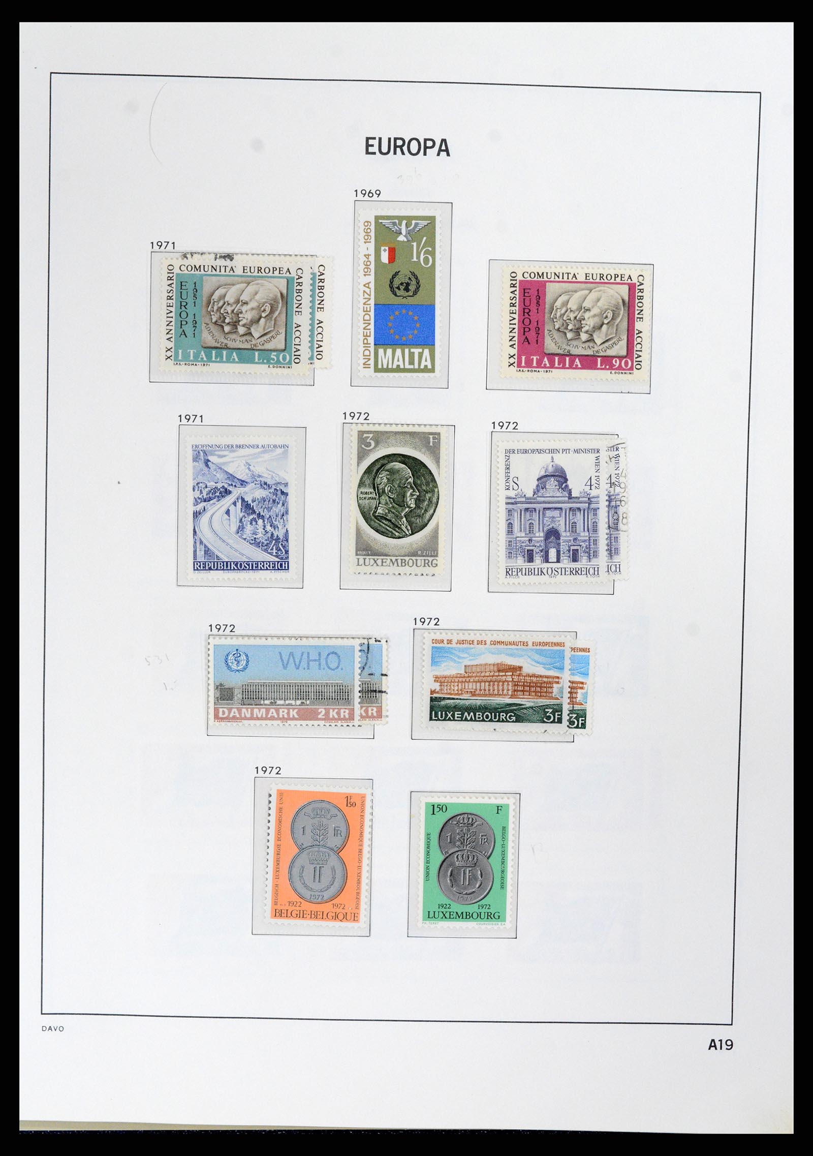 37828 083 - Postzegelverzameling 37828 Europa CEPT 1936-1986.