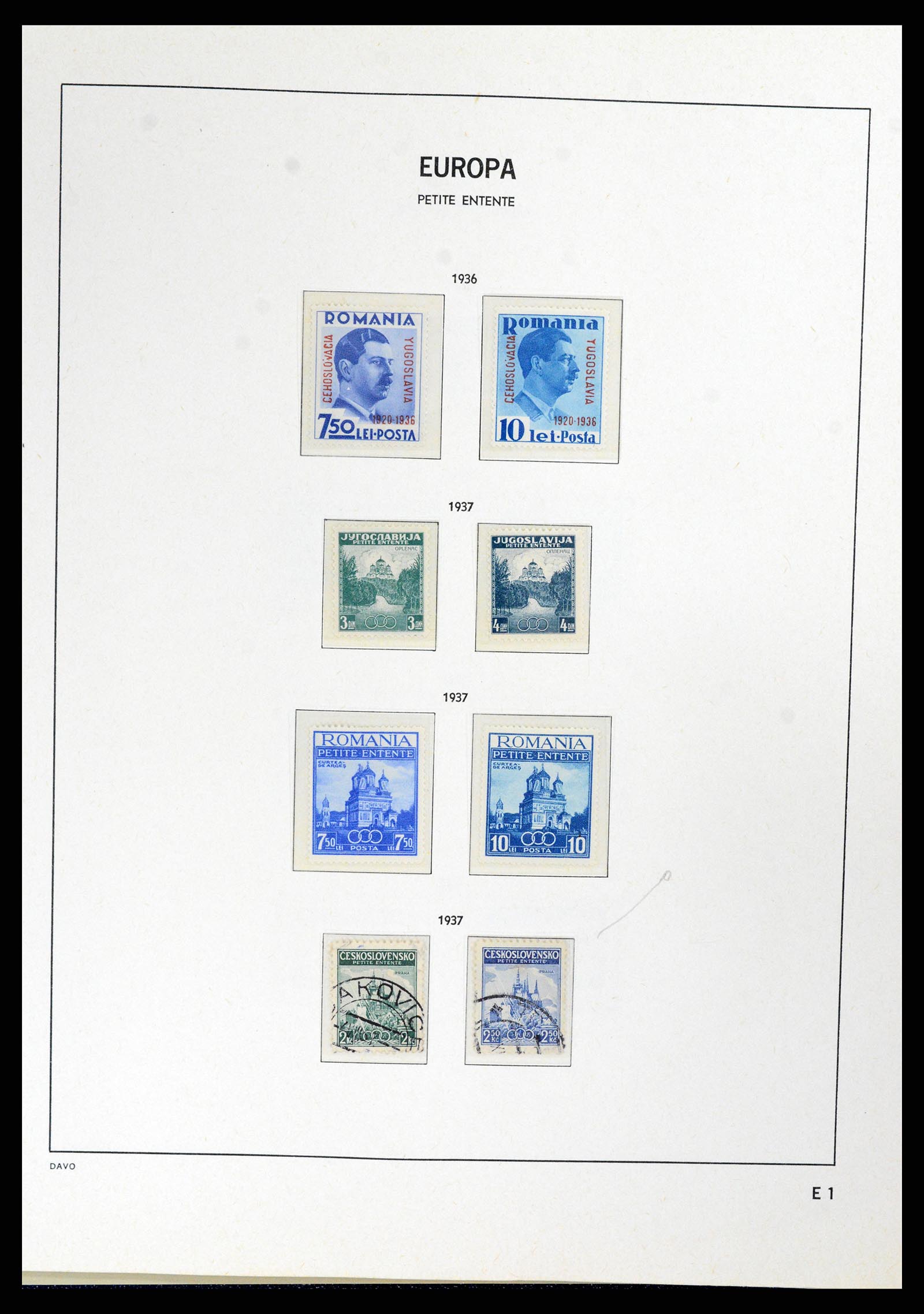 37828 089 - Postzegelverzameling 37828 Europa CEPT 1936-1986.