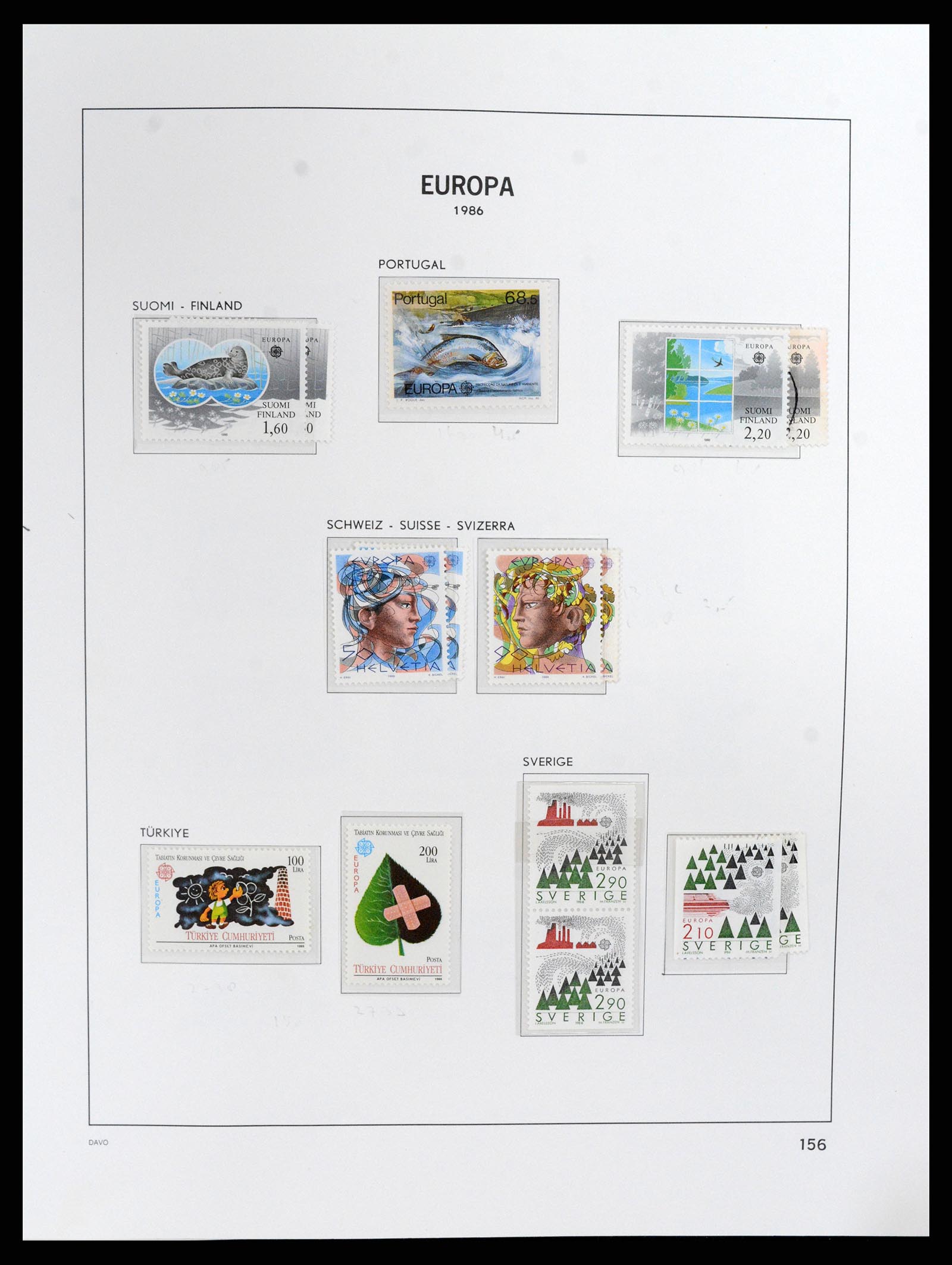 37828 241 - Postzegelverzameling 37828 Europa CEPT 1936-1986.