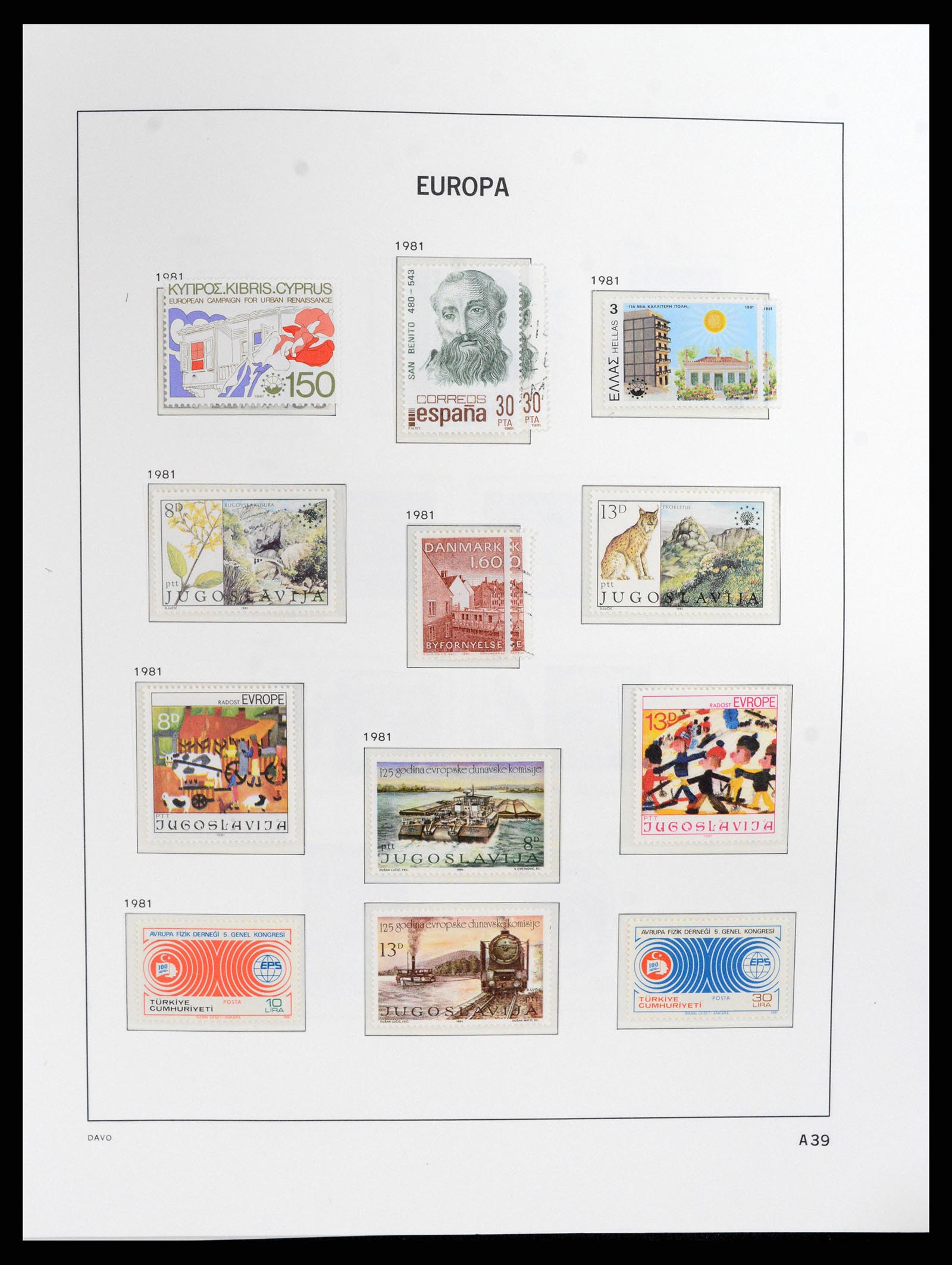 37828 243 - Postzegelverzameling 37828 Europa CEPT 1936-1986.