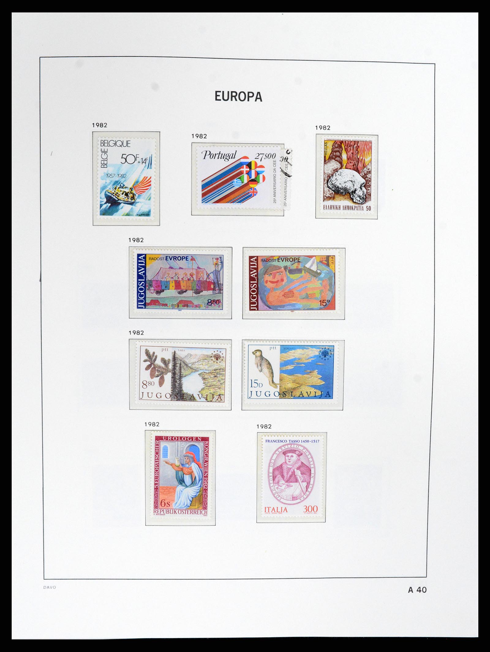 37828 244 - Stamp Collection 37828 Europa CEPT 1936-1986.
