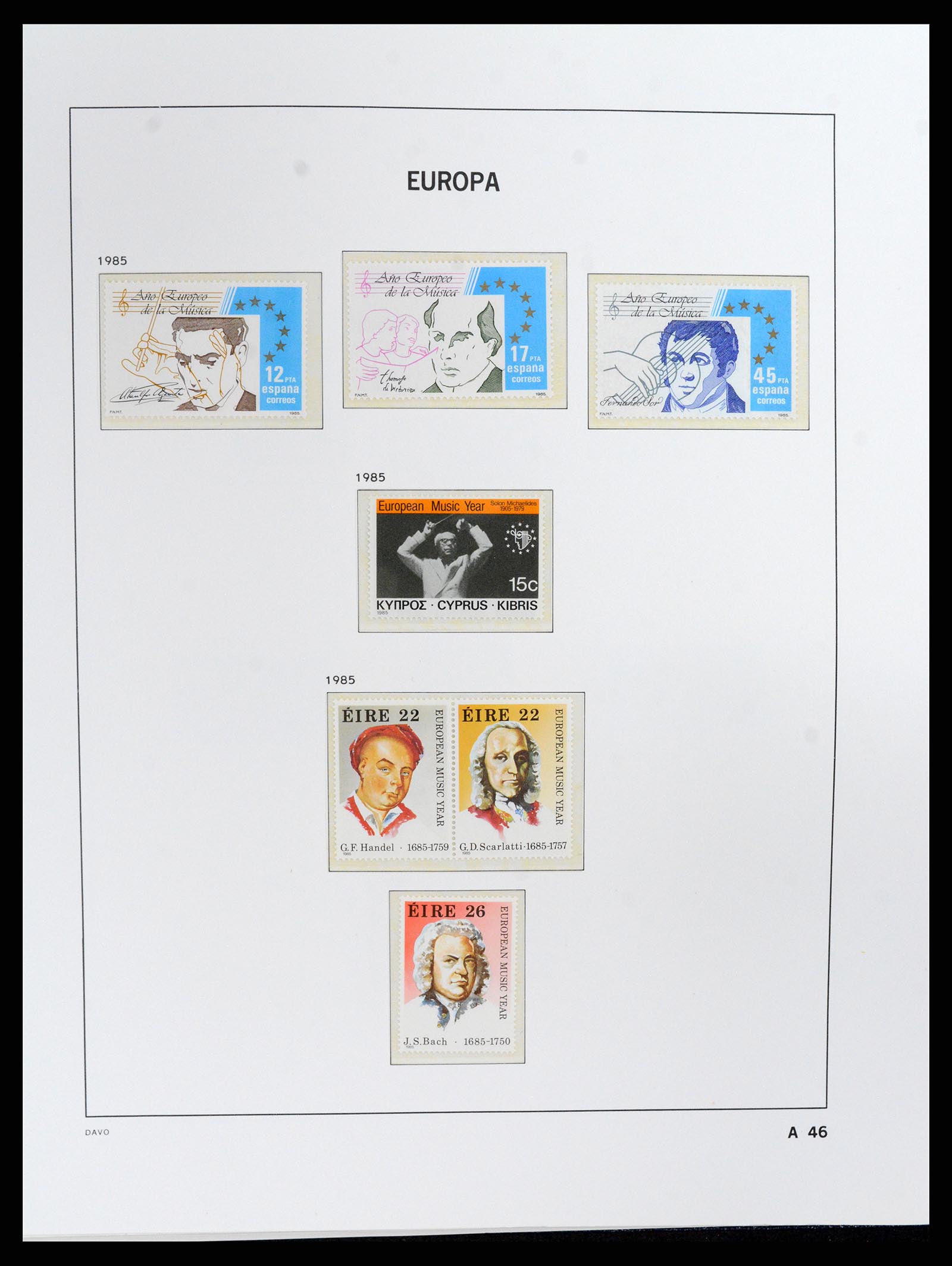37828 250 - Stamp Collection 37828 Europa CEPT 1936-1986.