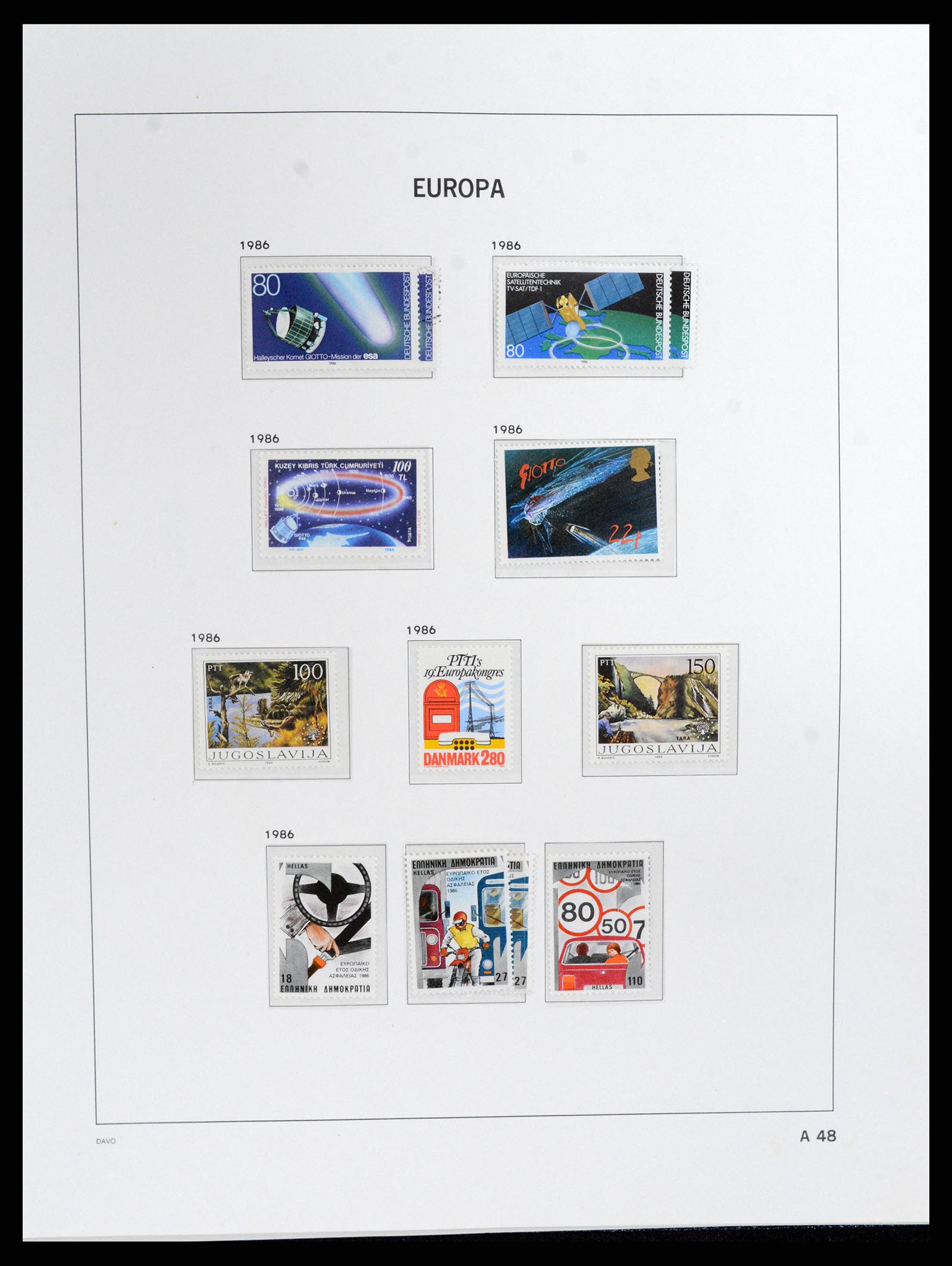 37828 252 - Postzegelverzameling 37828 Europa CEPT 1936-1986.