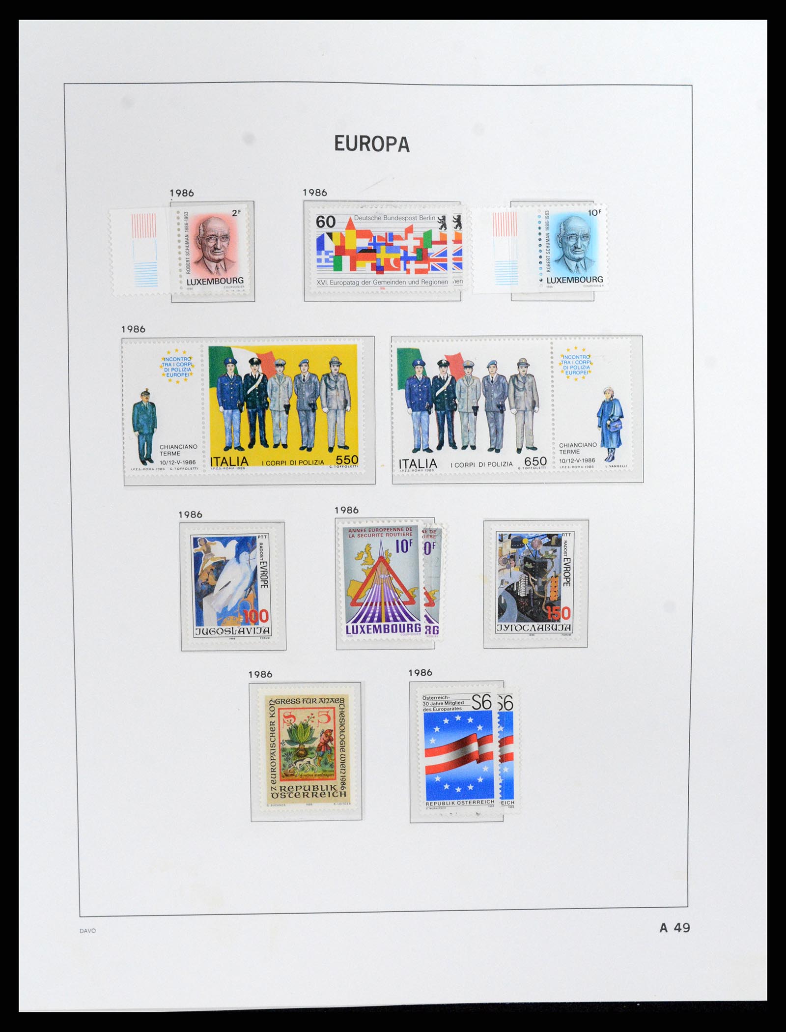 37828 253 - Postzegelverzameling 37828 Europa CEPT 1936-1986.