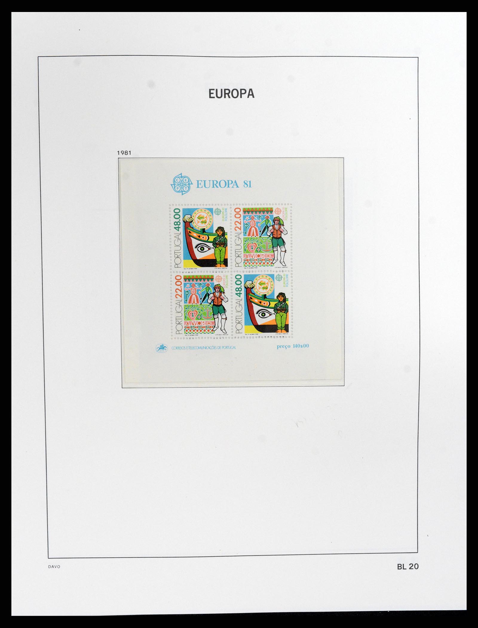 37828 263 - Postzegelverzameling 37828 Europa CEPT 1936-1986.