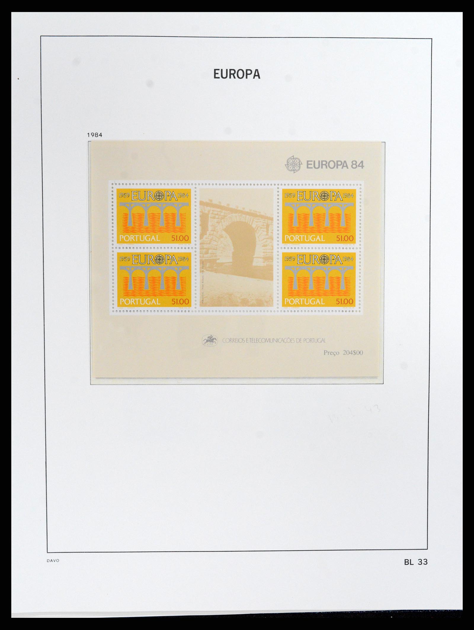 37828 276 - Postzegelverzameling 37828 Europa CEPT 1936-1986.
