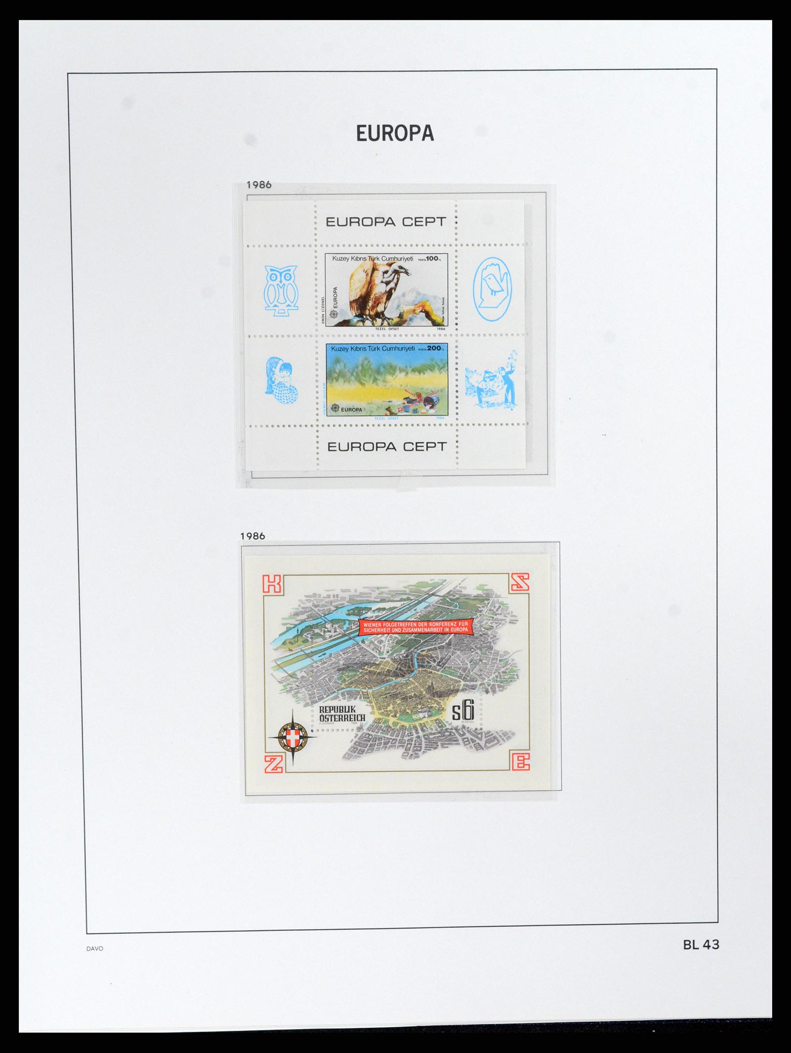 37828 286 - Postzegelverzameling 37828 Europa CEPT 1936-1986.