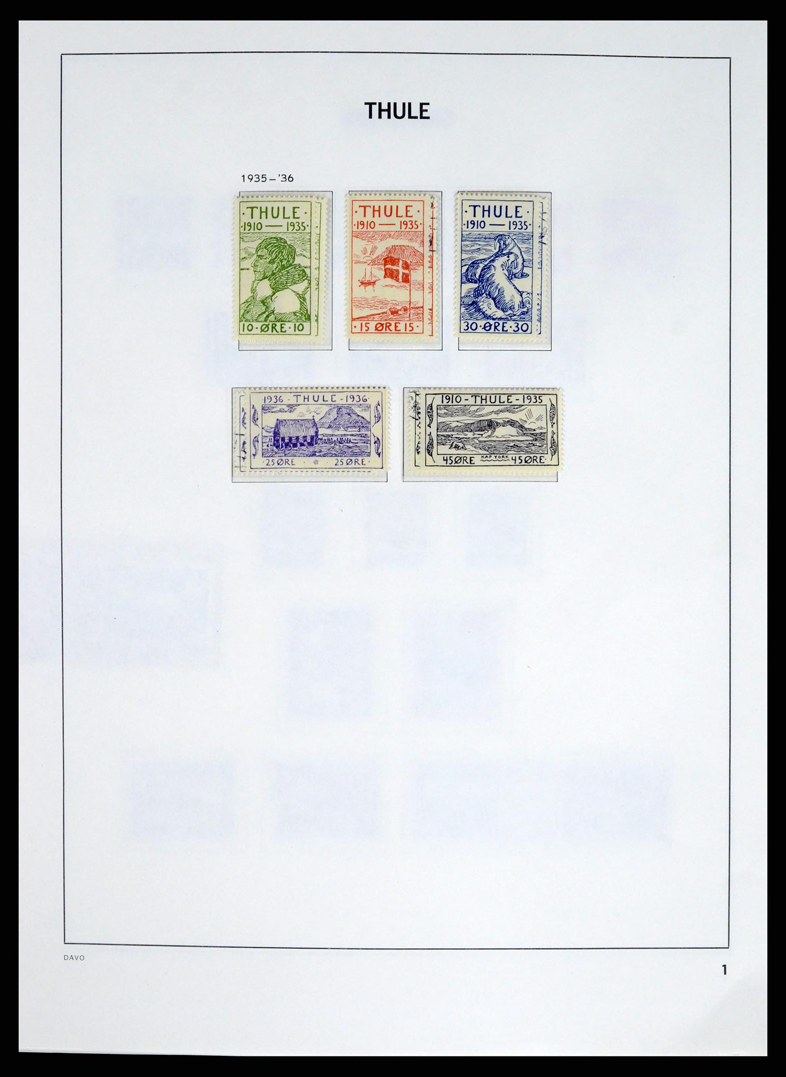 37829 002 - Stamp Collection 37829 Greenland 1905-2016.