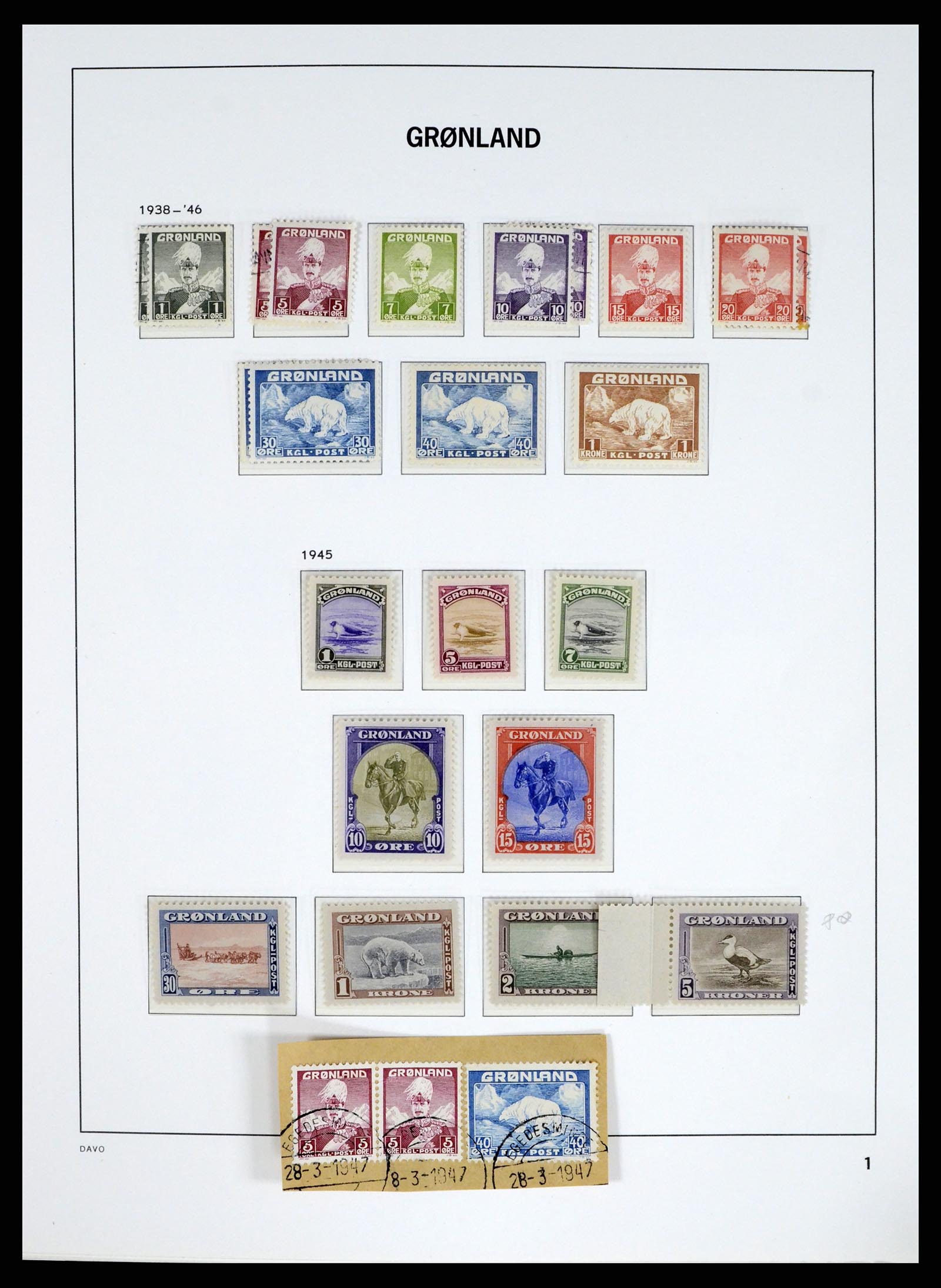 37829 003 - Stamp Collection 37829 Greenland 1905-2016.