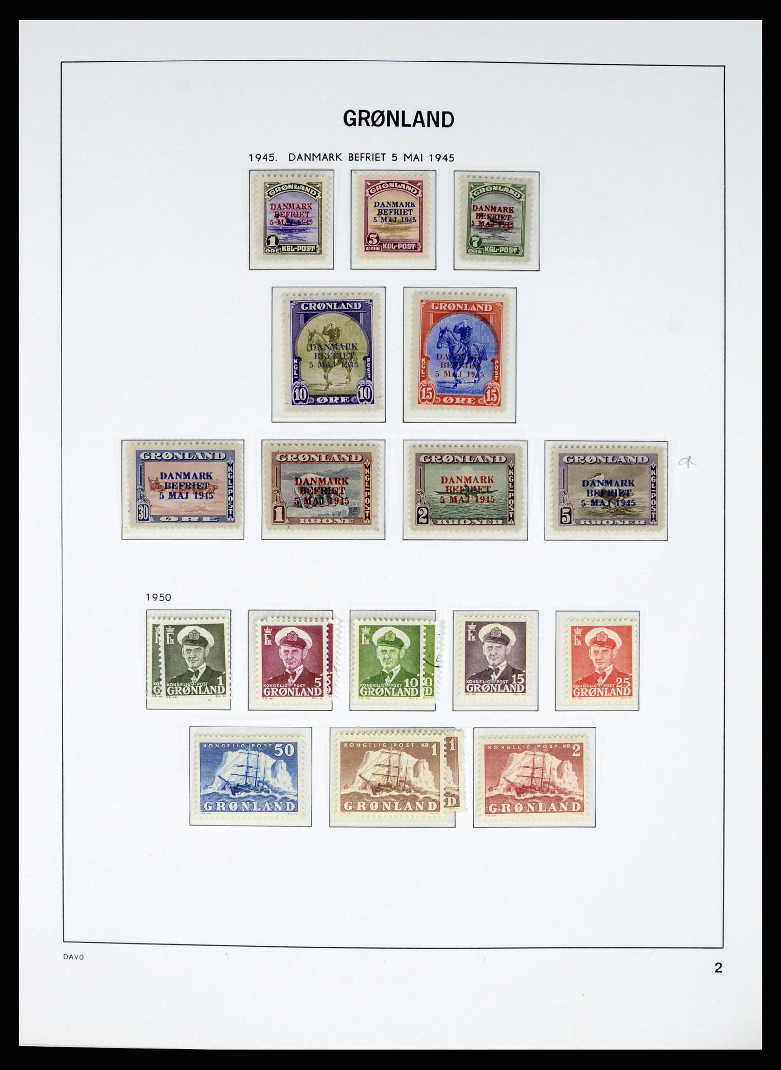 37829 004 - Stamp Collection 37829 Greenland 1905-2016.