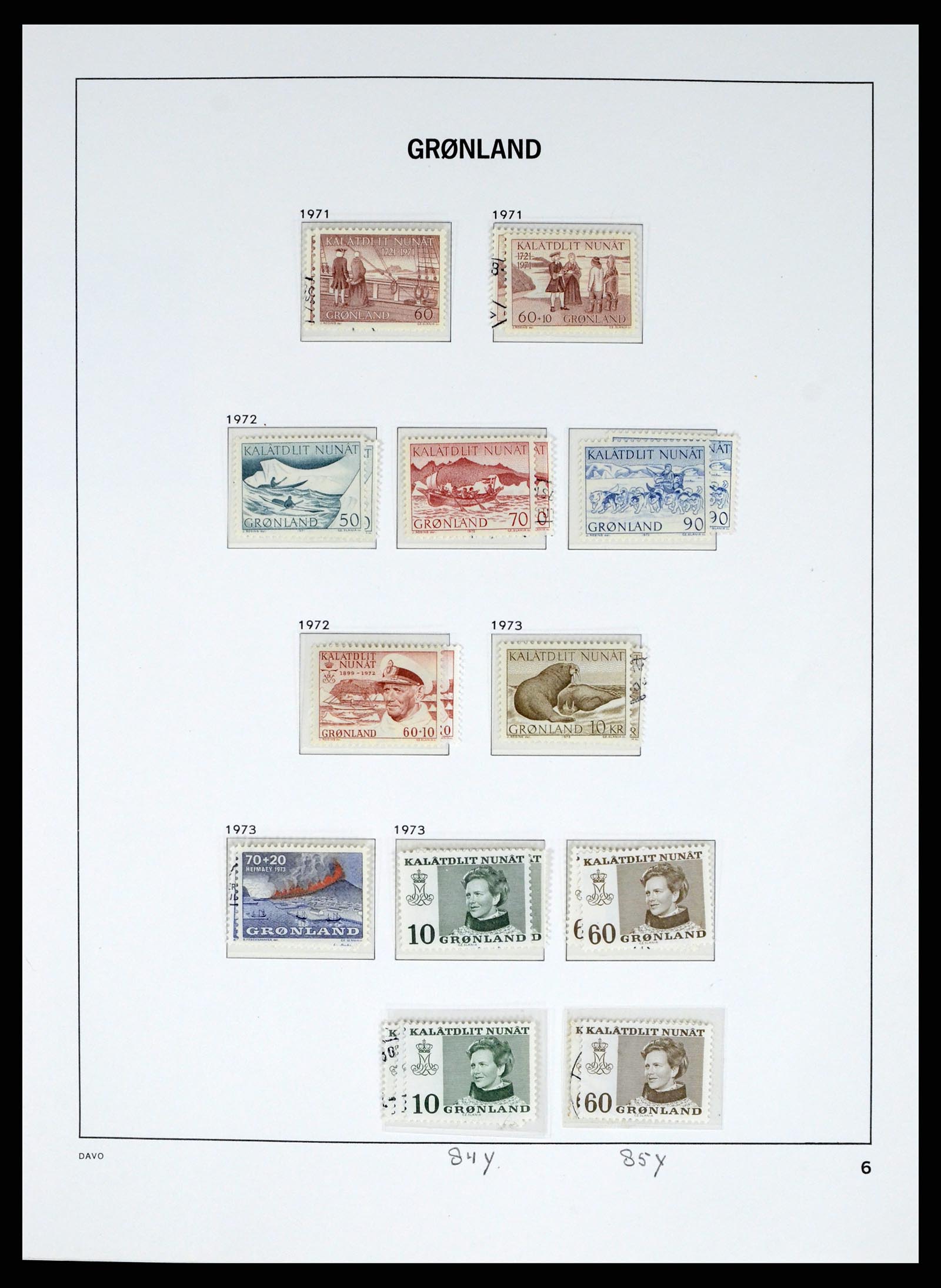 37829 008 - Stamp Collection 37829 Greenland 1905-2016.