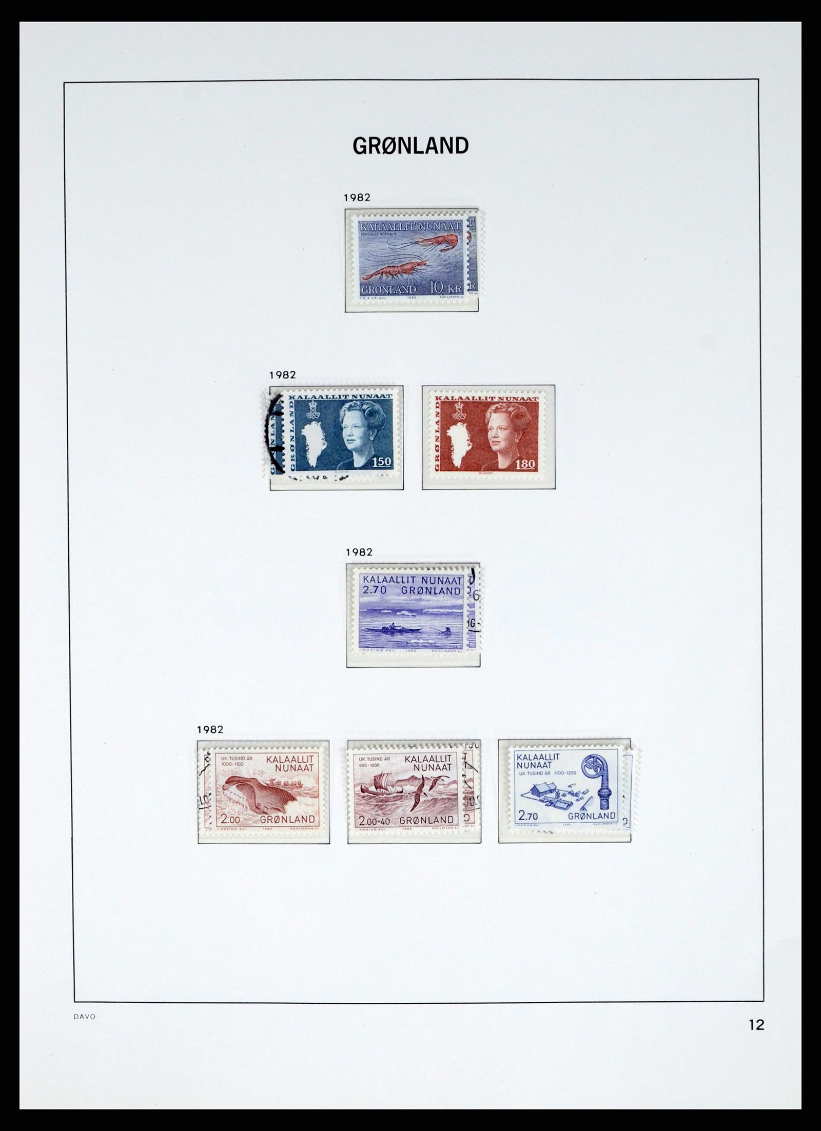 37829 014 - Stamp Collection 37829 Greenland 1905-2016.