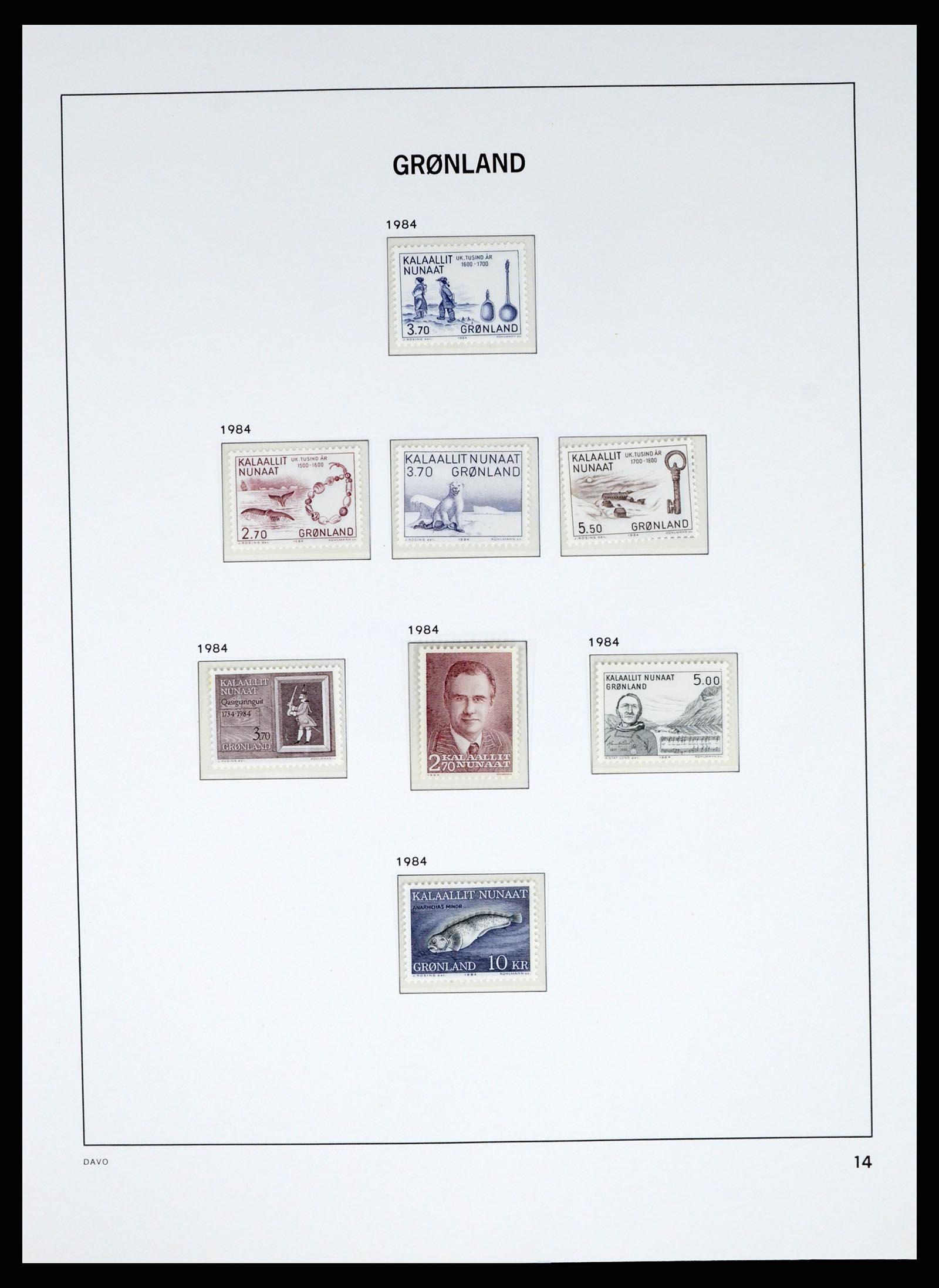 37829 016 - Stamp Collection 37829 Greenland 1905-2016.