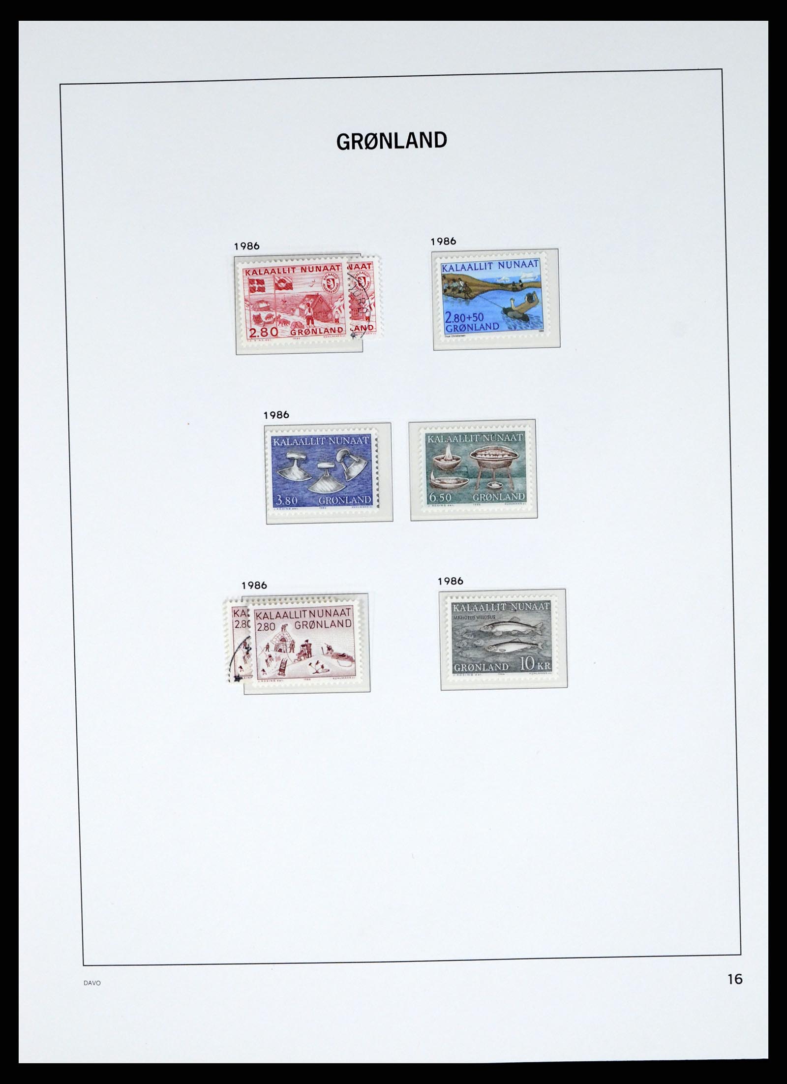 37829 018 - Stamp Collection 37829 Greenland 1905-2016.