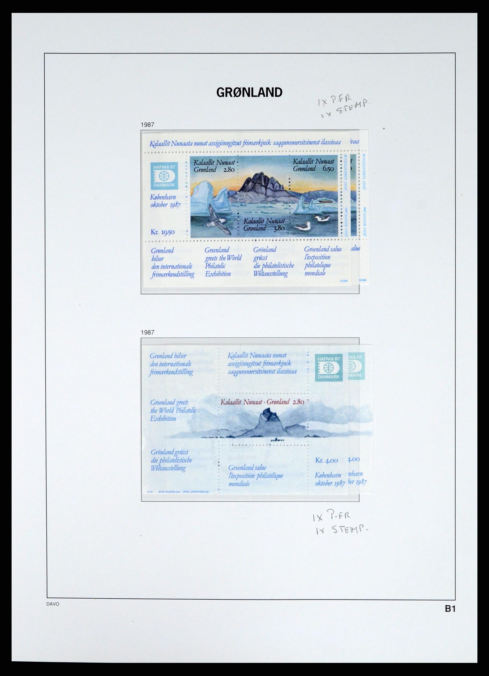 37829 020 - Stamp Collection 37829 Greenland 1905-2016.