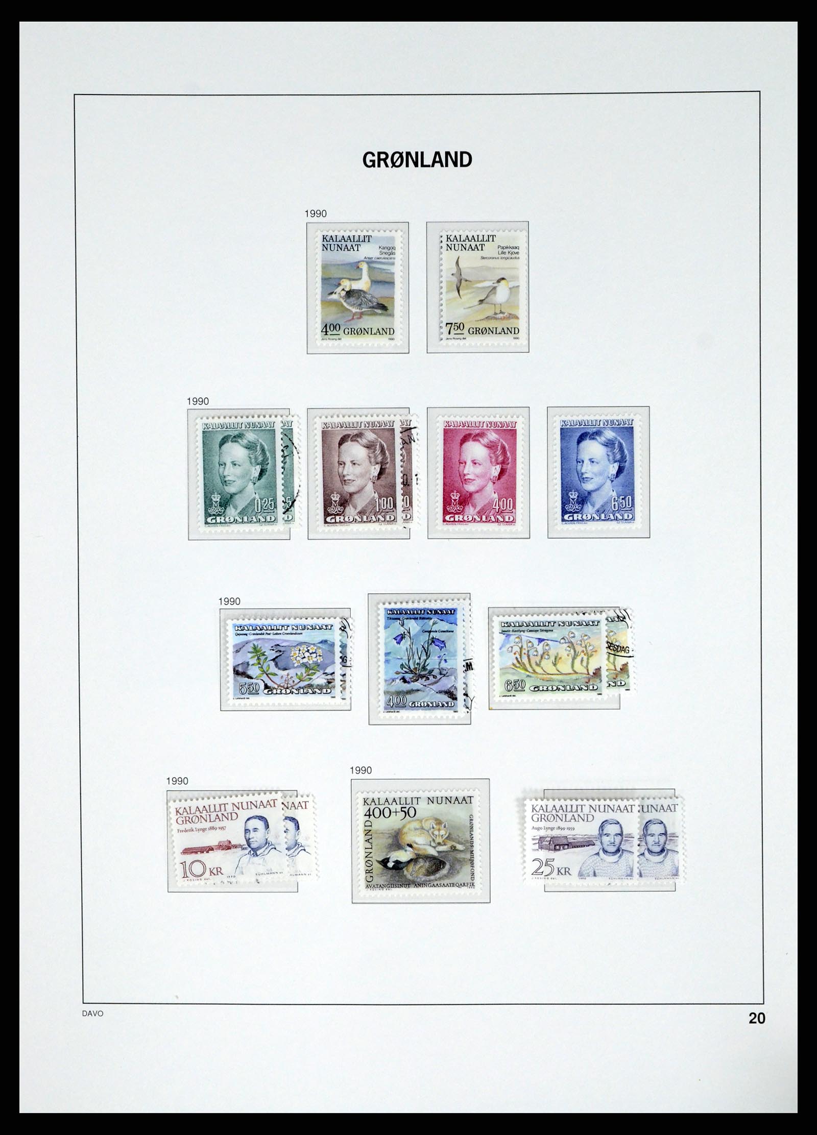 37829 025 - Postzegelverzameling 37829 Groenland 1905-2016.