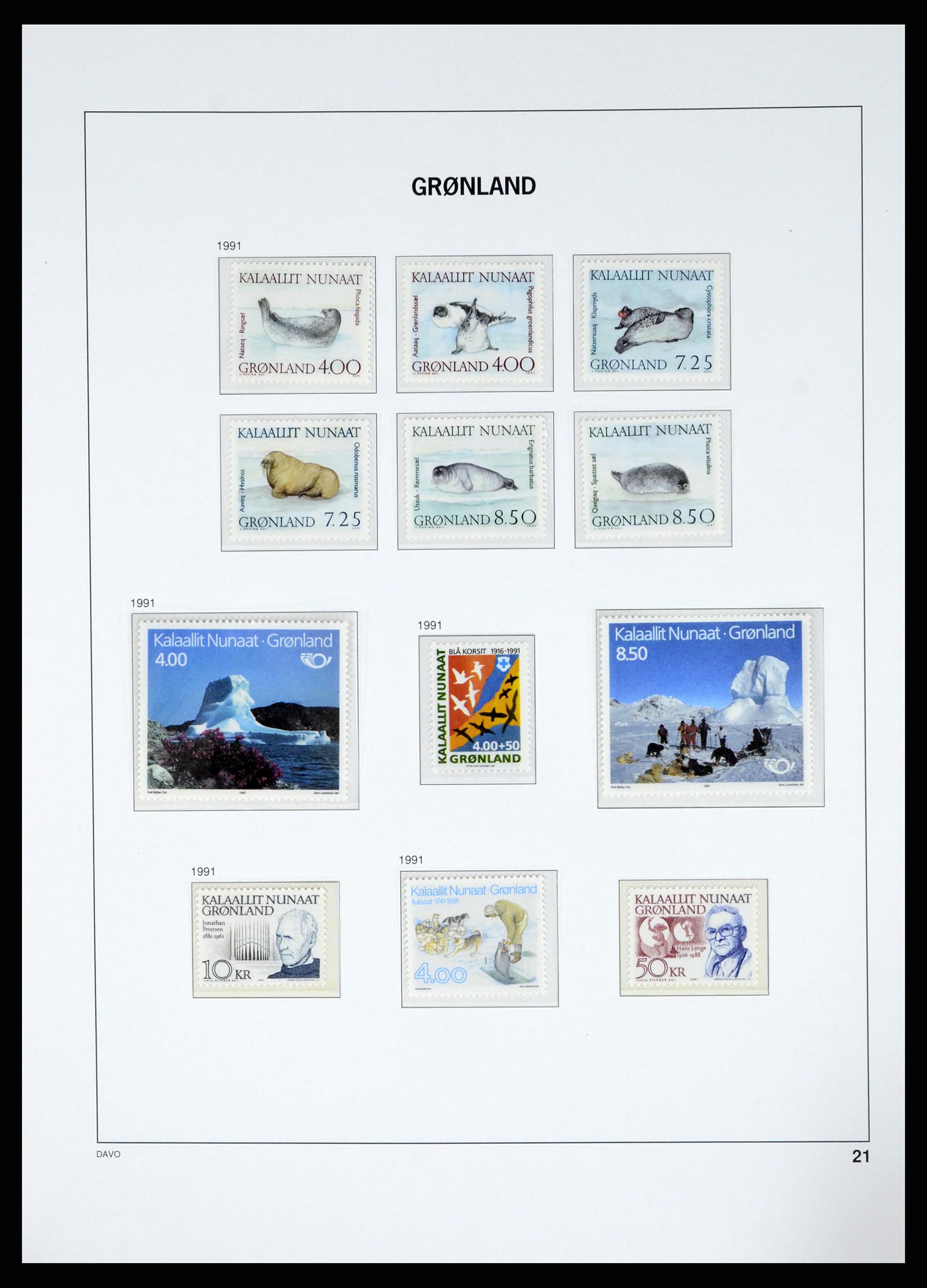 37829 026 - Postzegelverzameling 37829 Groenland 1905-2016.