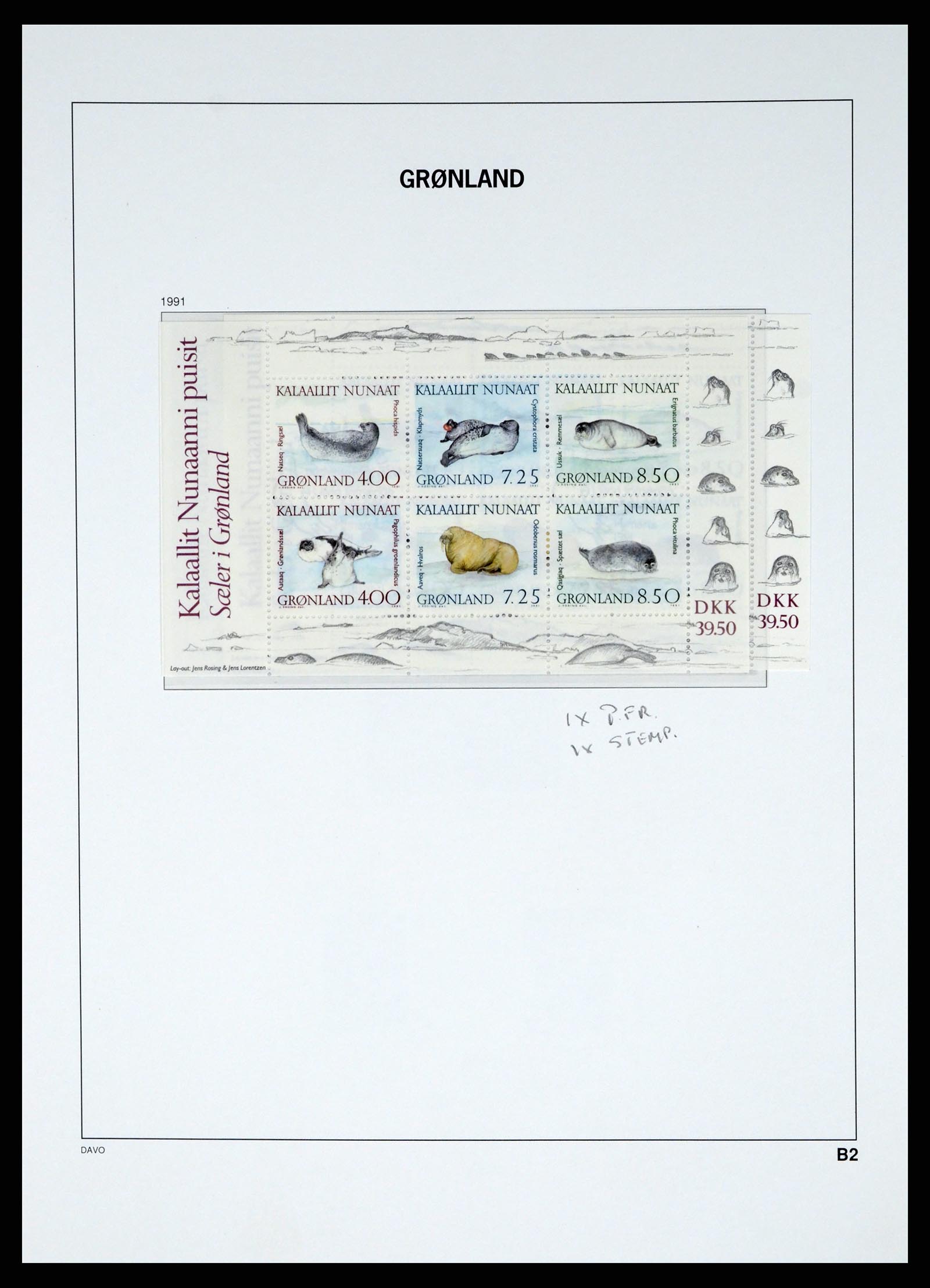 37829 027 - Postzegelverzameling 37829 Groenland 1905-2016.