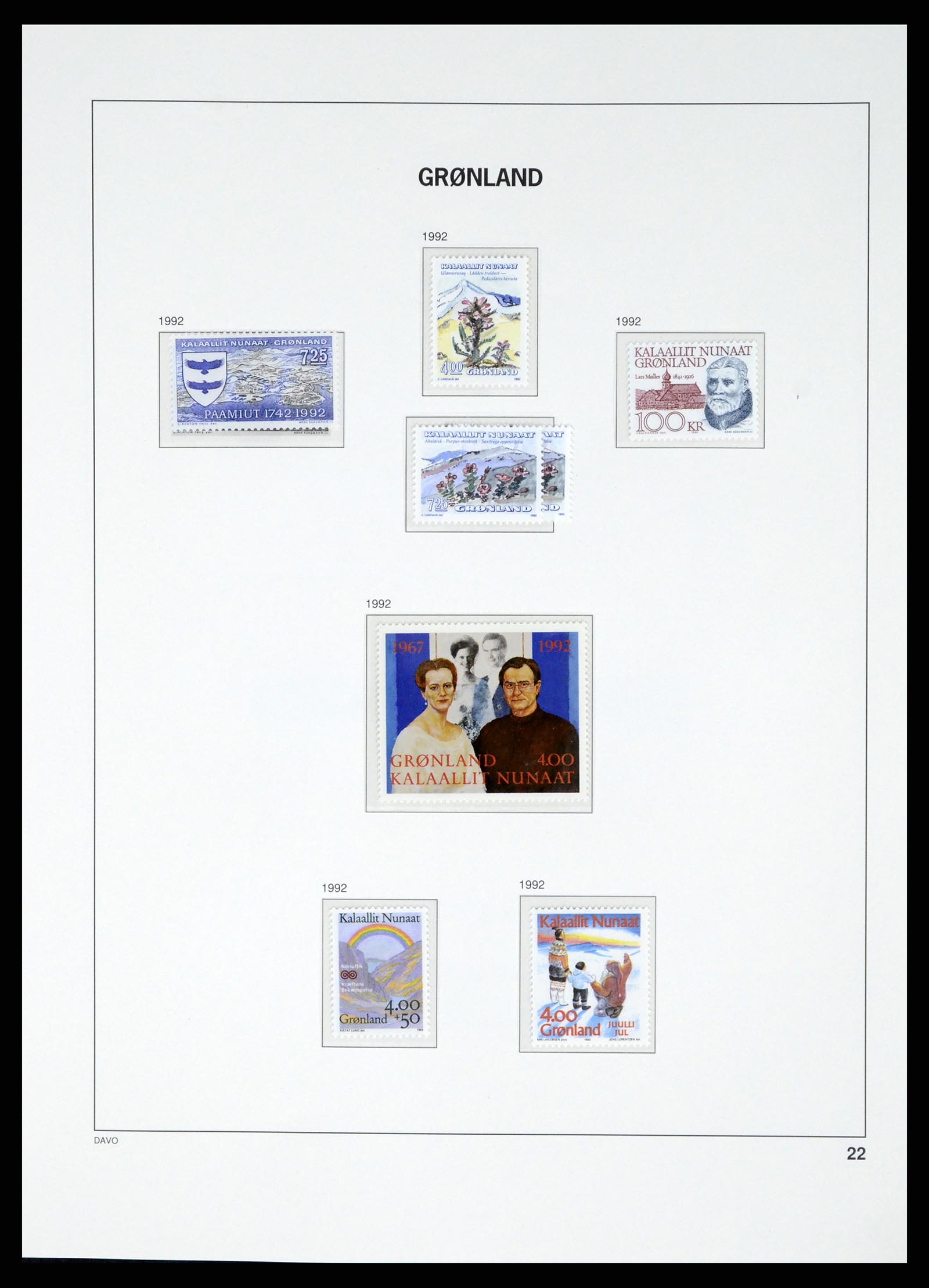 37829 029 - Postzegelverzameling 37829 Groenland 1905-2016.