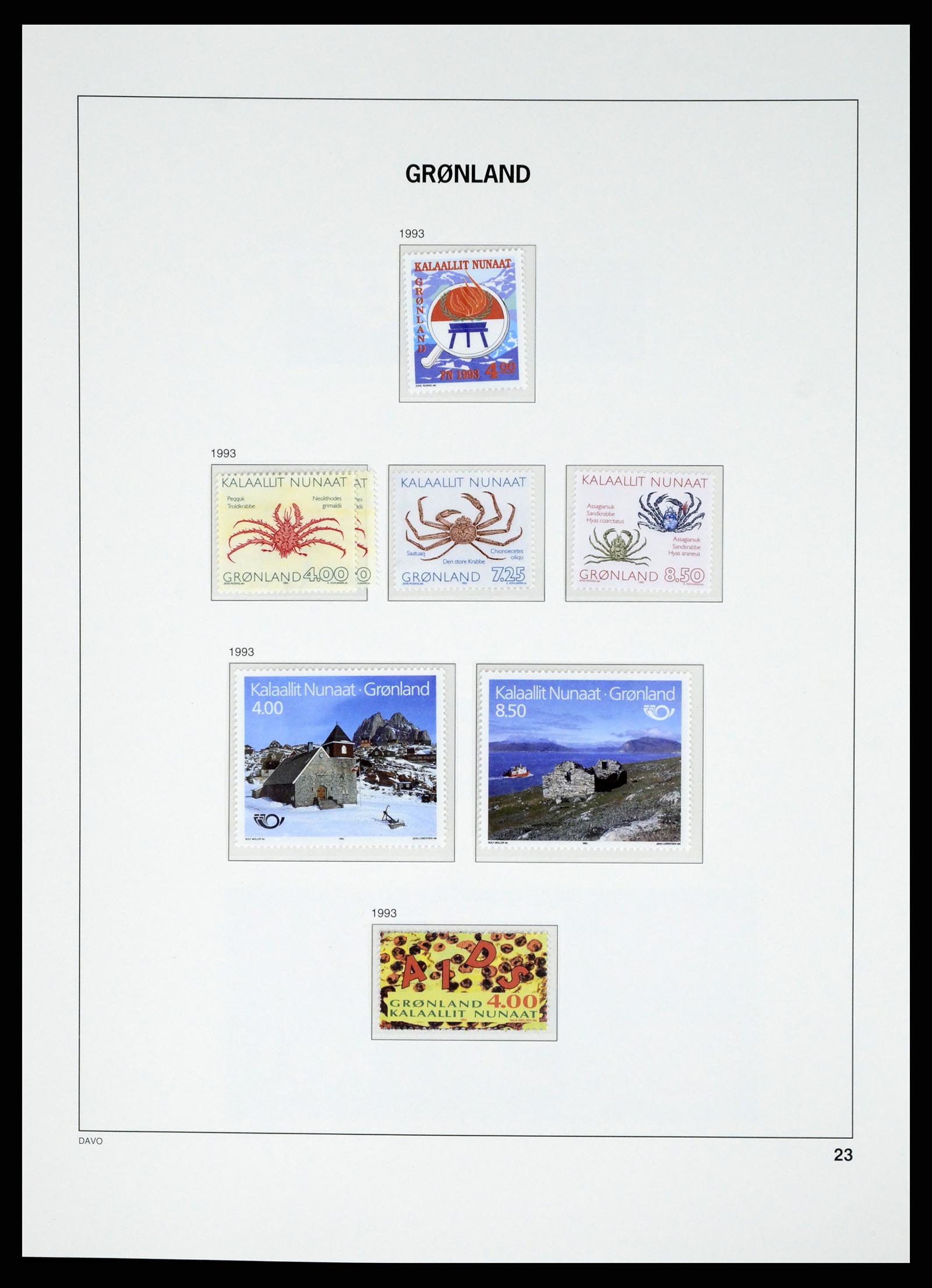 37829 031 - Postzegelverzameling 37829 Groenland 1905-2016.